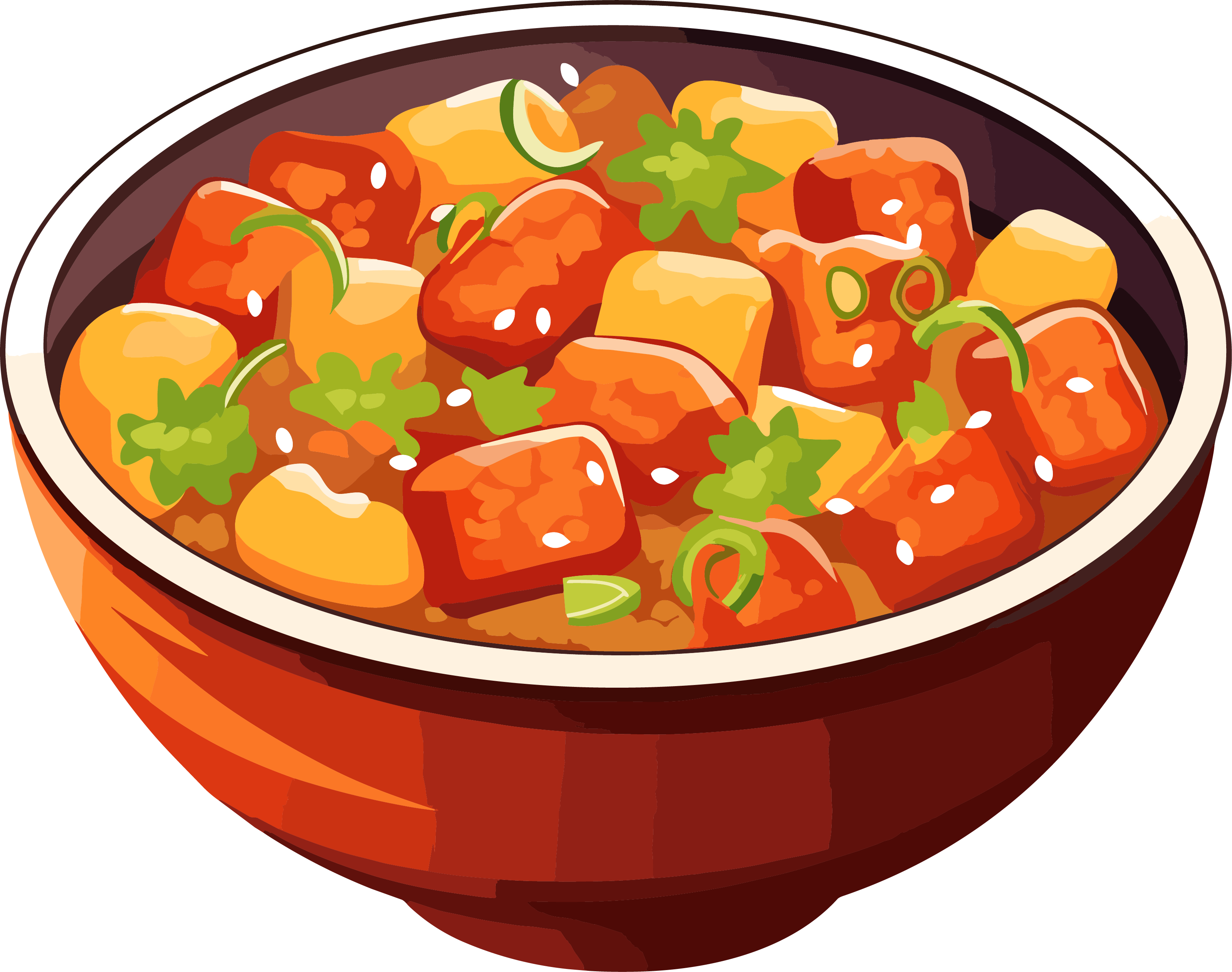 Winter food transparent background material