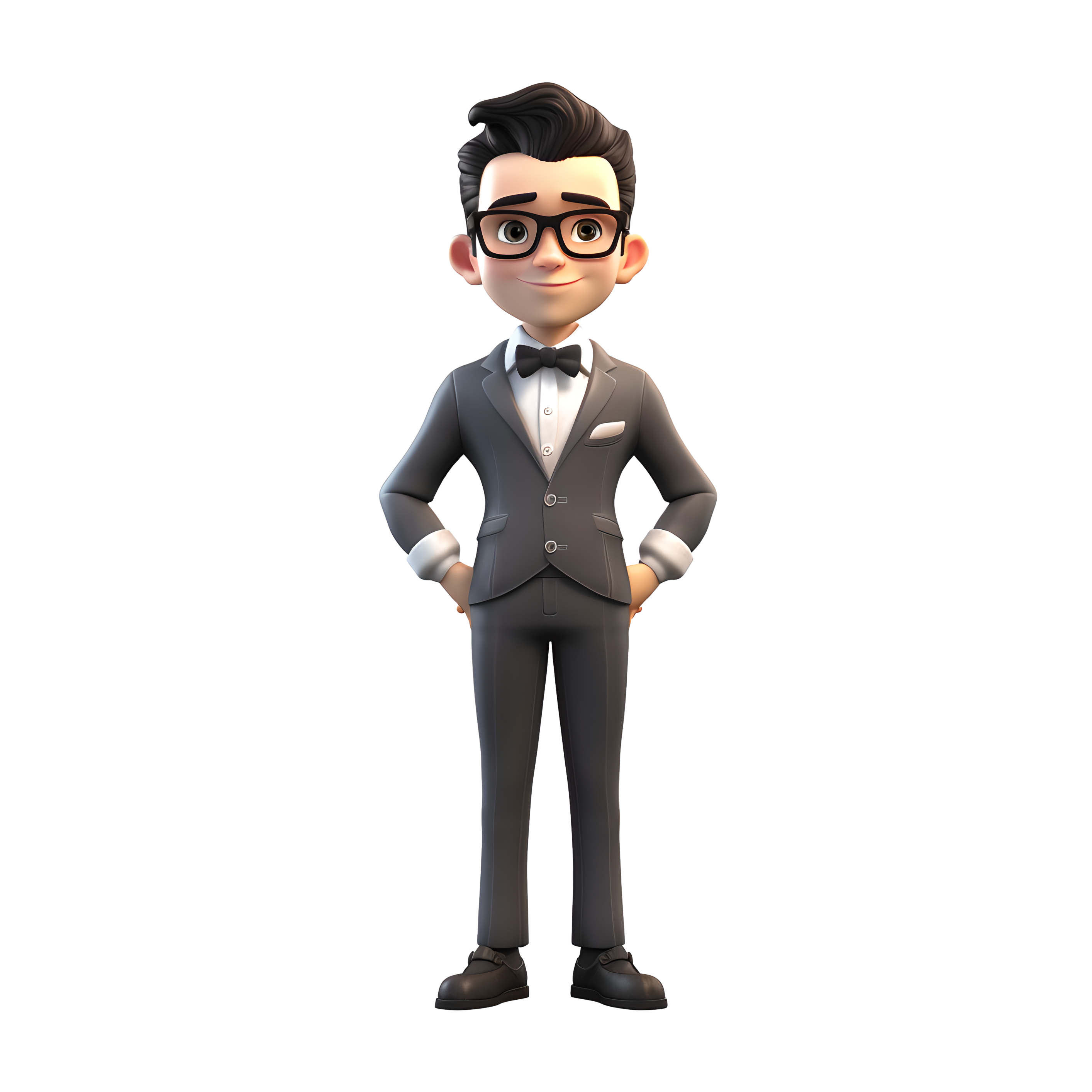 Business Suit Male Anime Character PNG