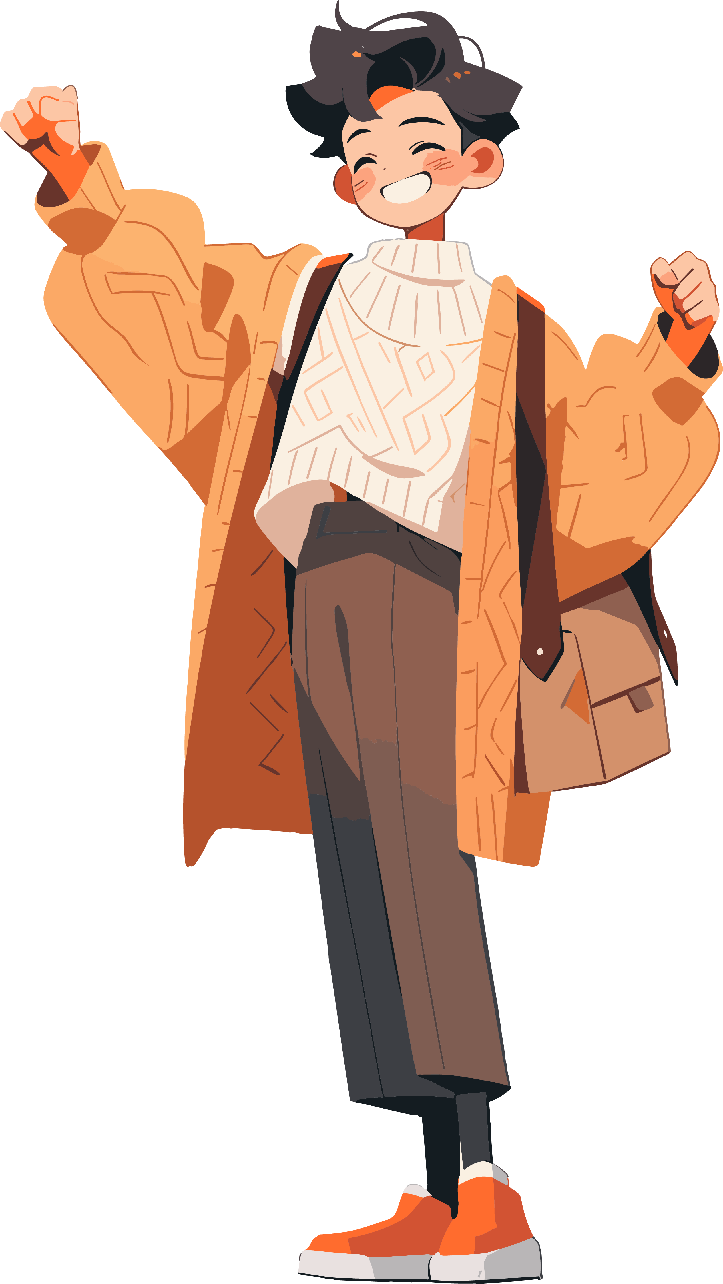 Winter Outfit Ideas for Men - Minimalist Illustration