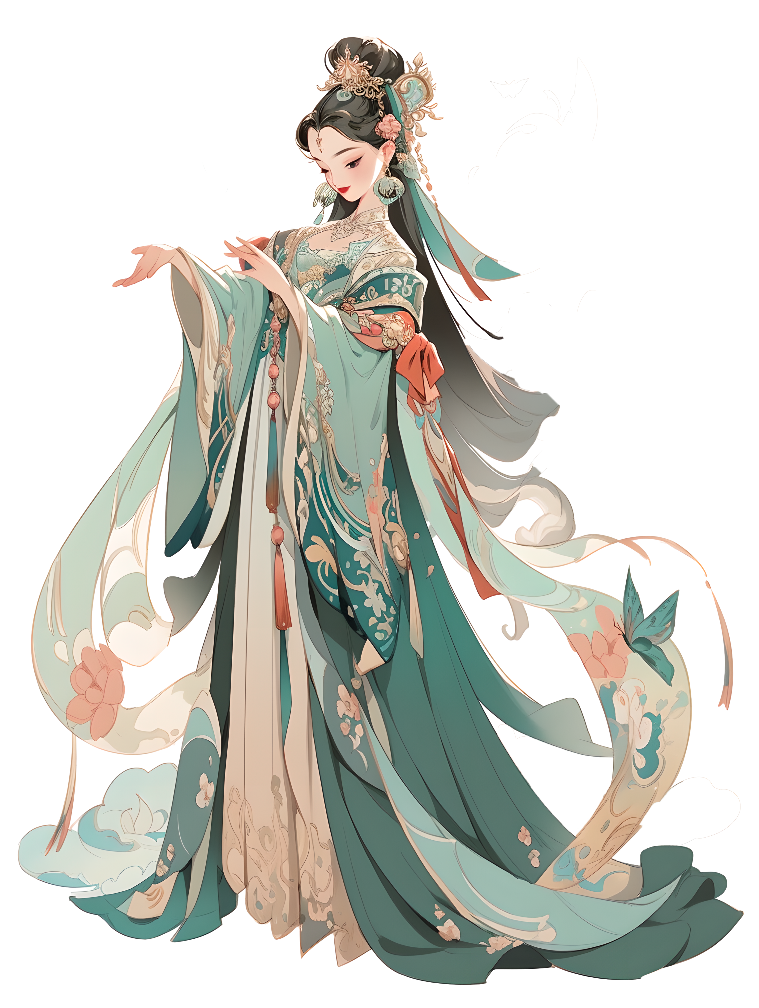 Exquisite and Gorgeous Illustrations of the Dunhuang Goddess from China