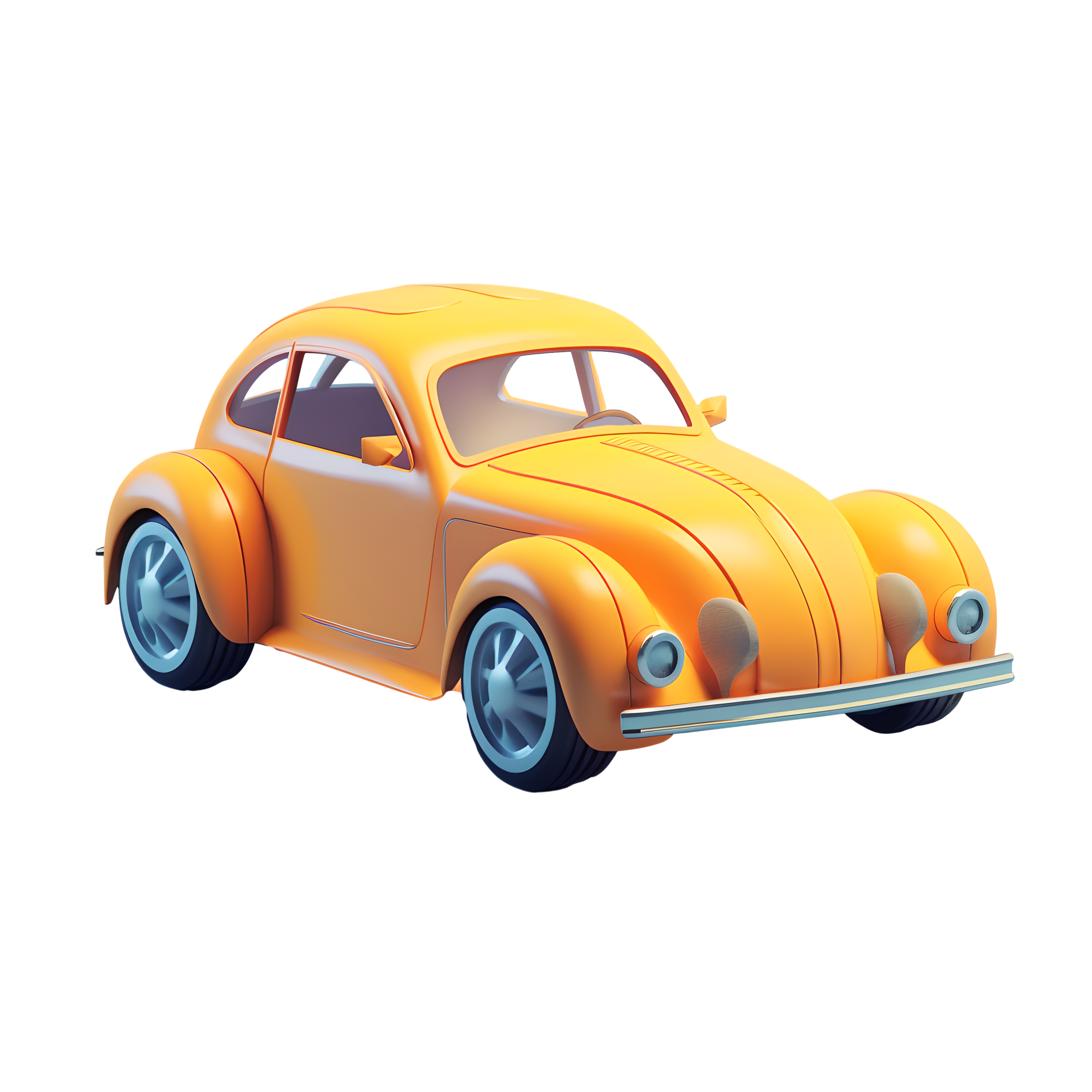 Cartoon vehicles commercial small car creative design elements
