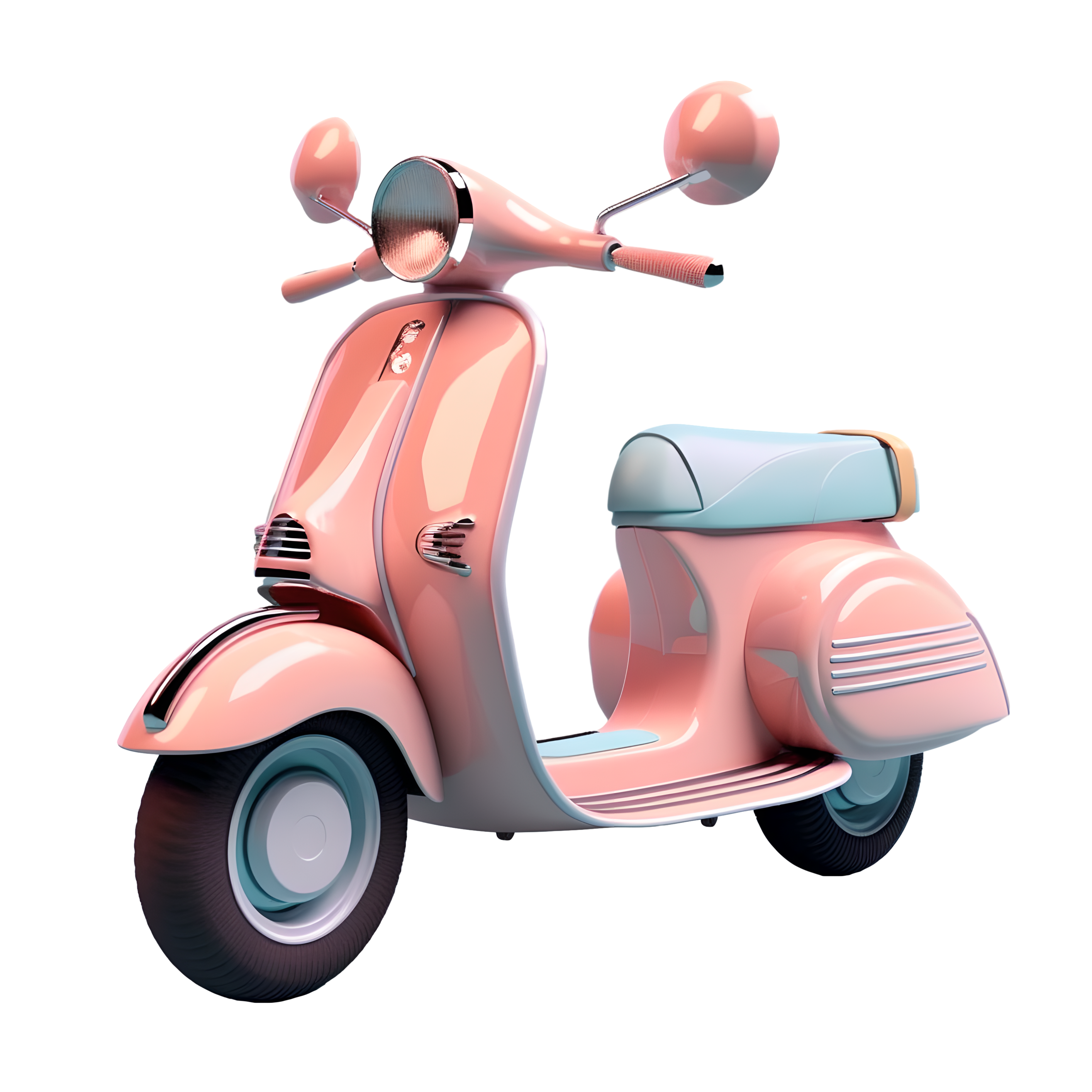 Cute cartoon design 3D material for electric vehicles