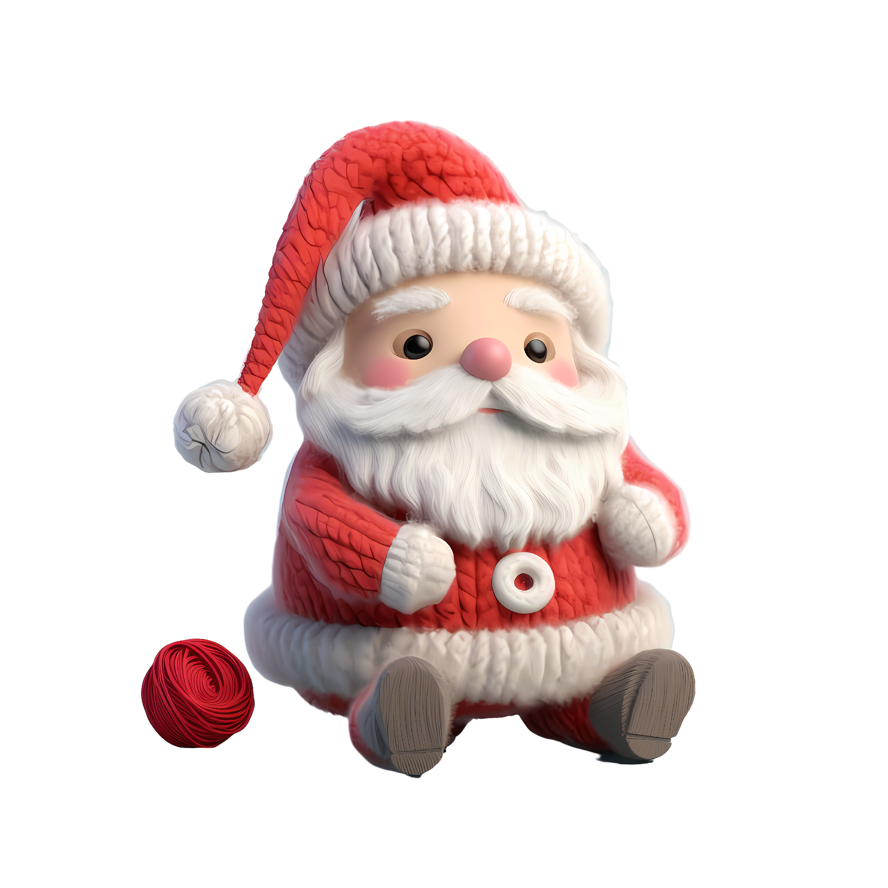Cute Christmas Santa Wool Felt Craft Material