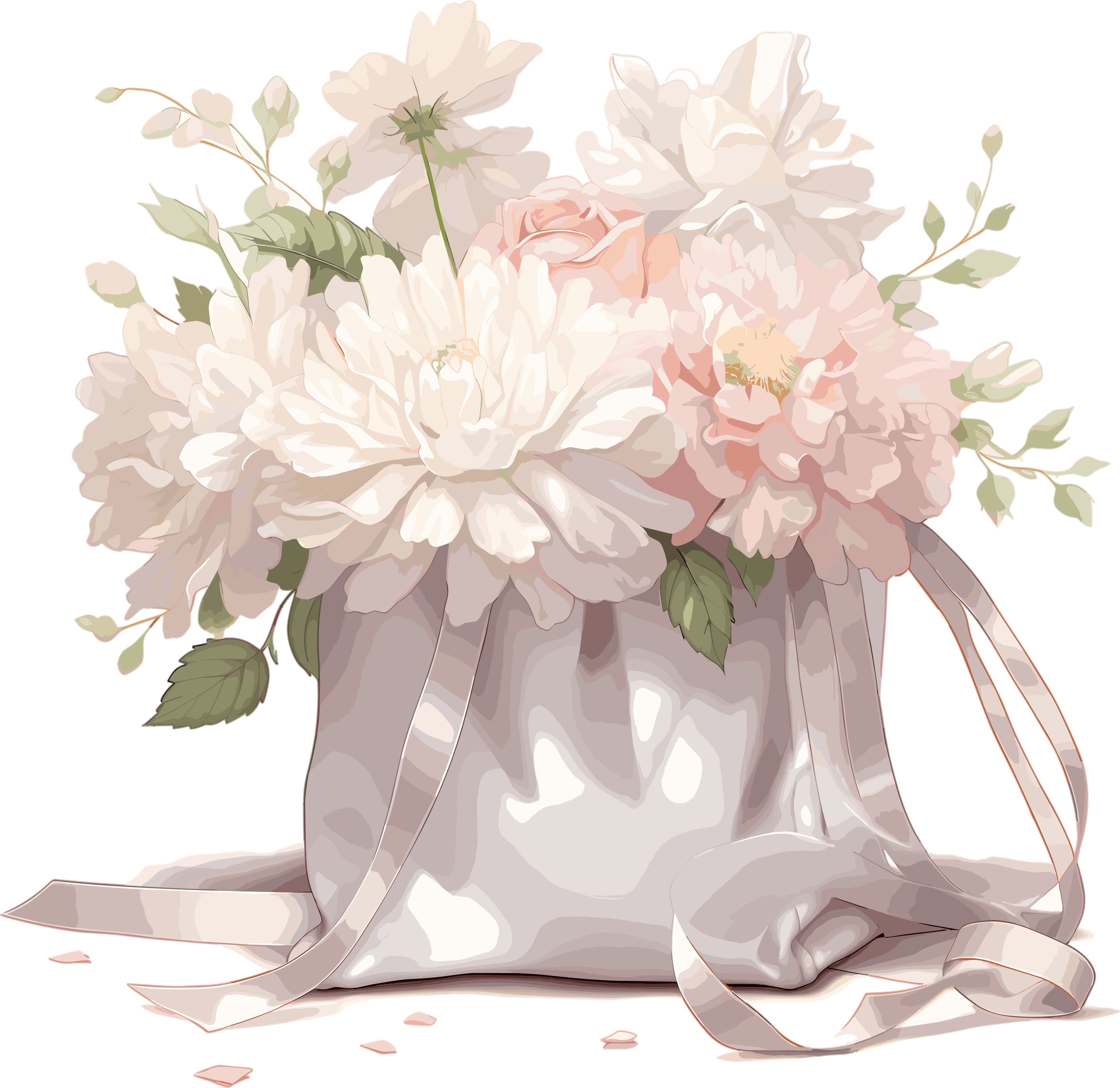 Pure and Simple Flower Arrangement Materials