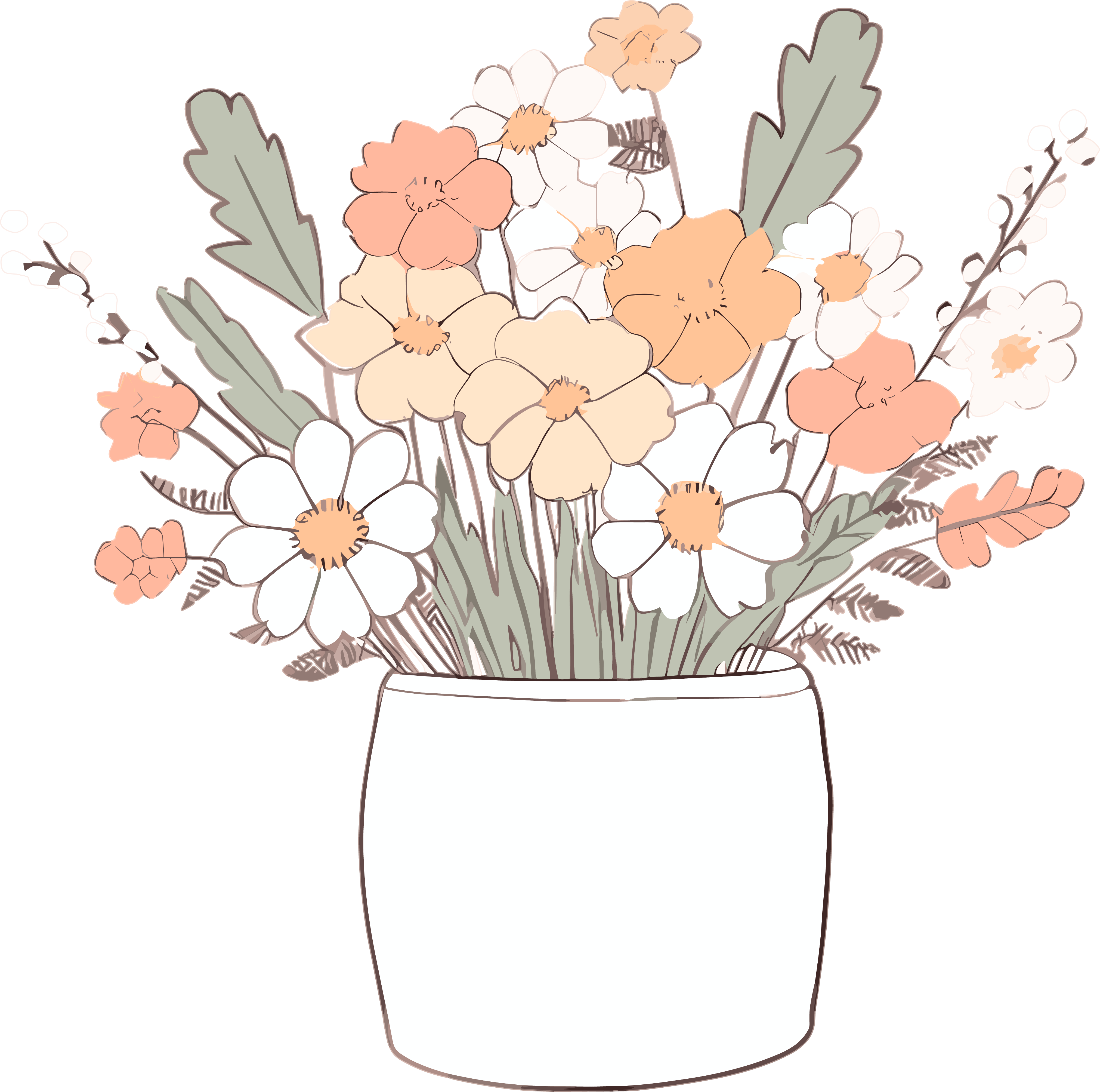 Floral Illustration Design Materials