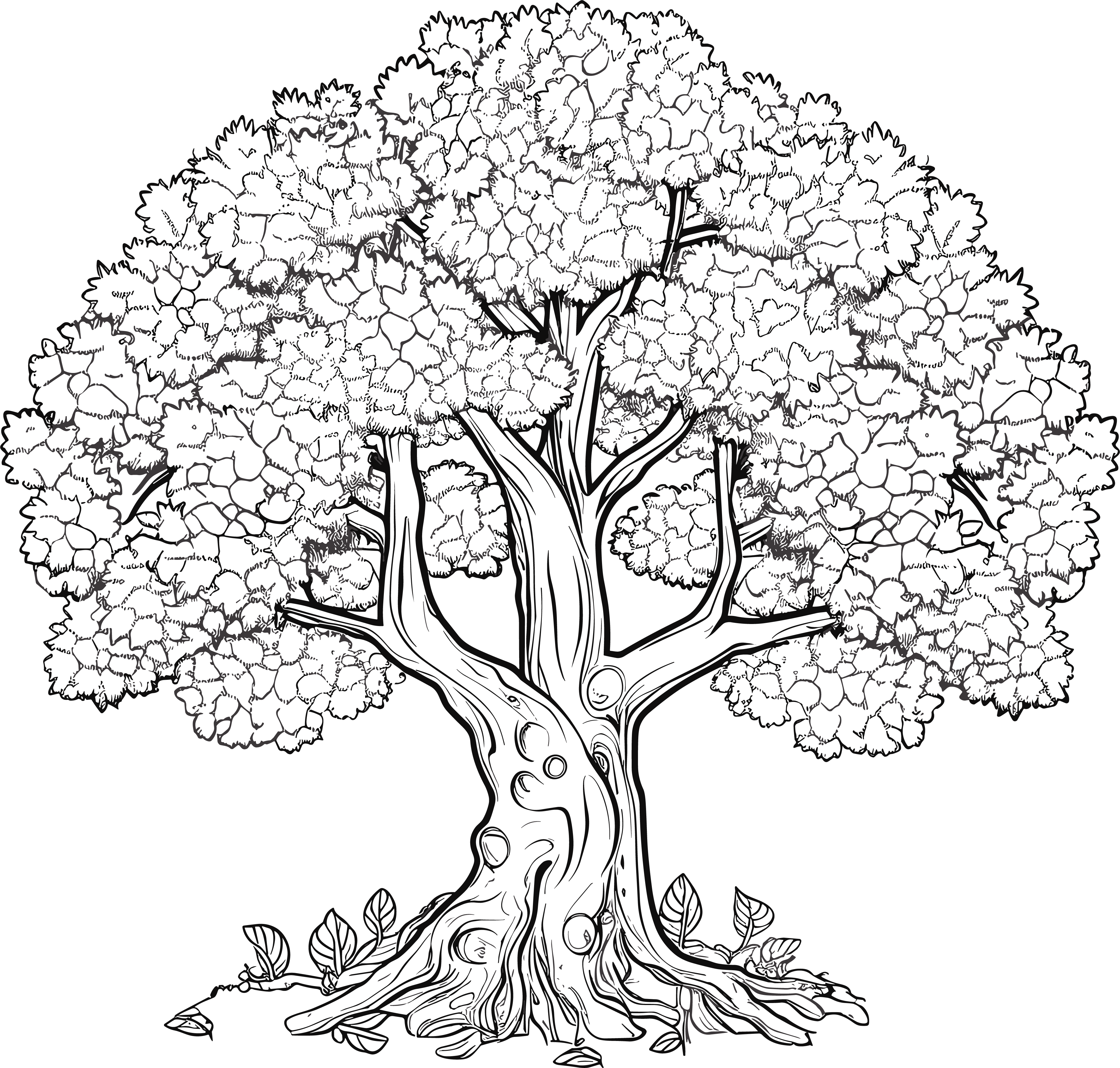 Children's colorful book materials with leafy branches