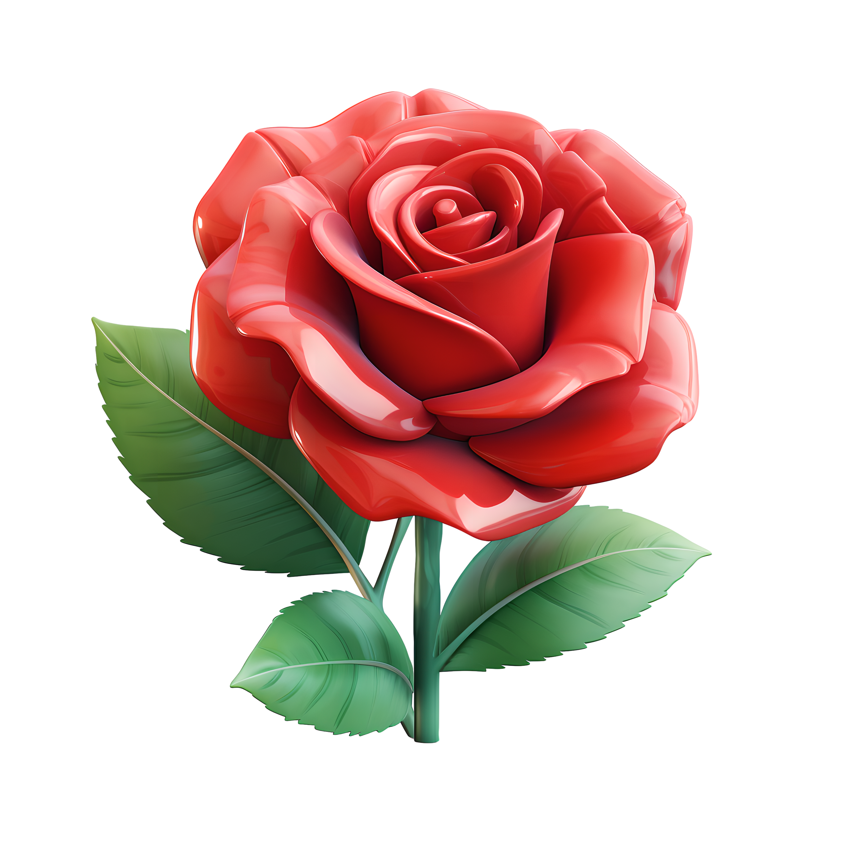 3D Rose Flower Commercial Material
