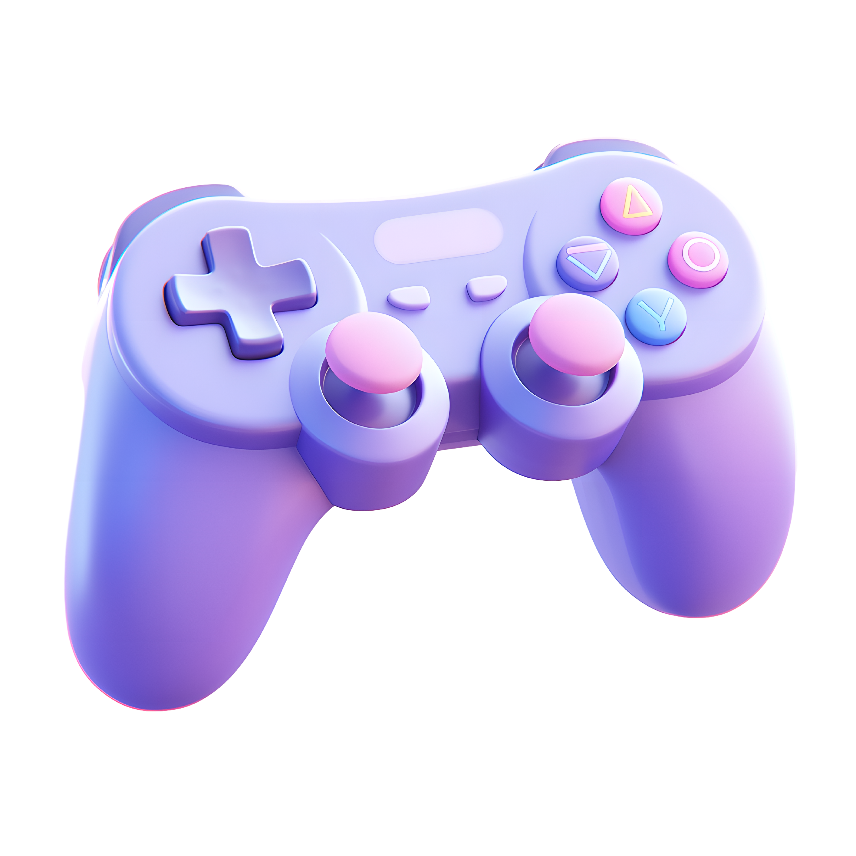 High-definition high-quality illustration of a 3D game controller