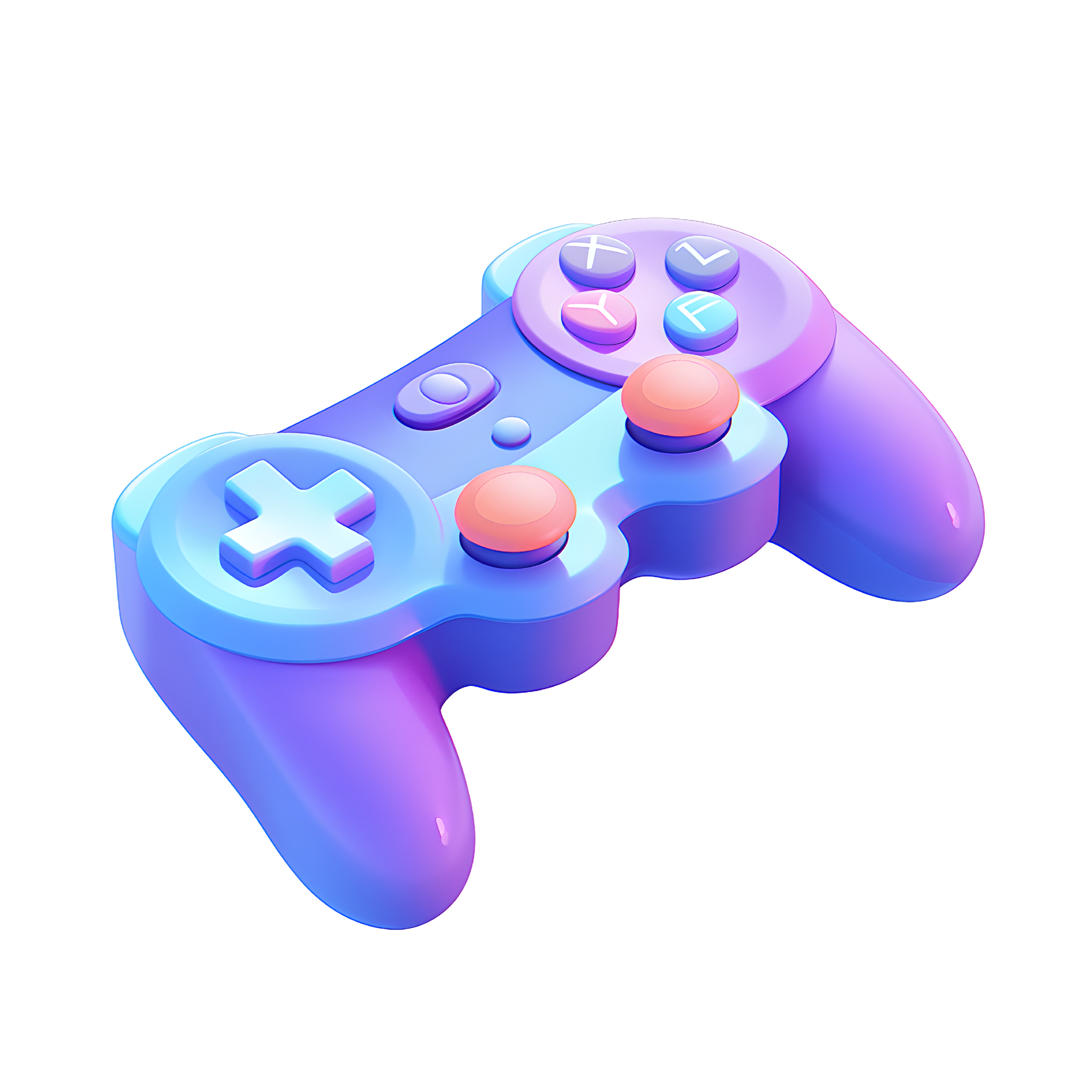3D Game Controller Cartoon Icon Material