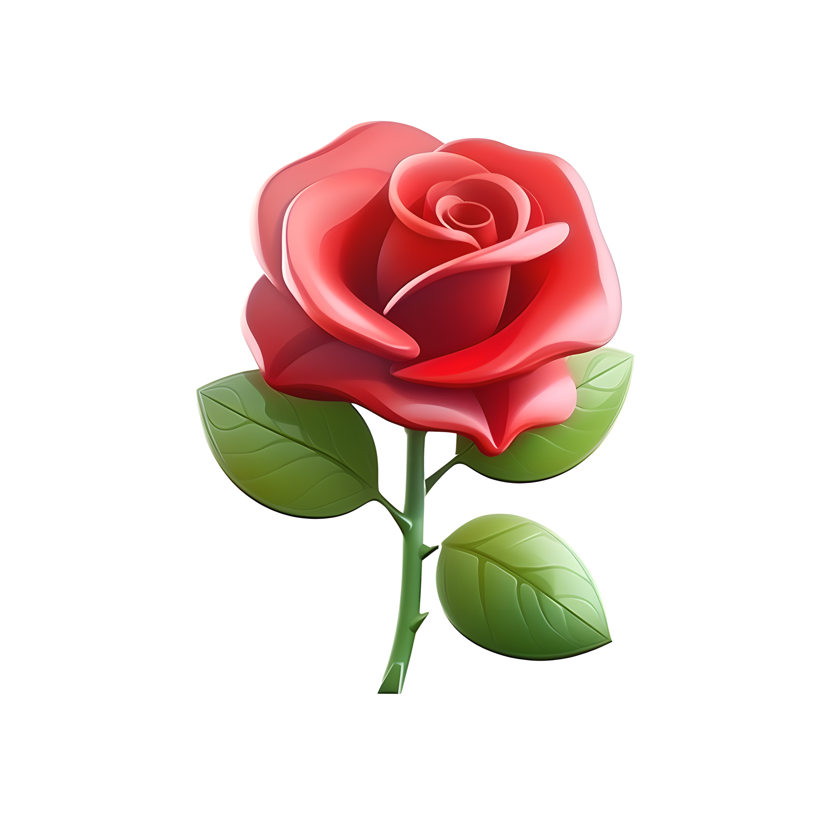 3D Rose Flower Cute Style Material