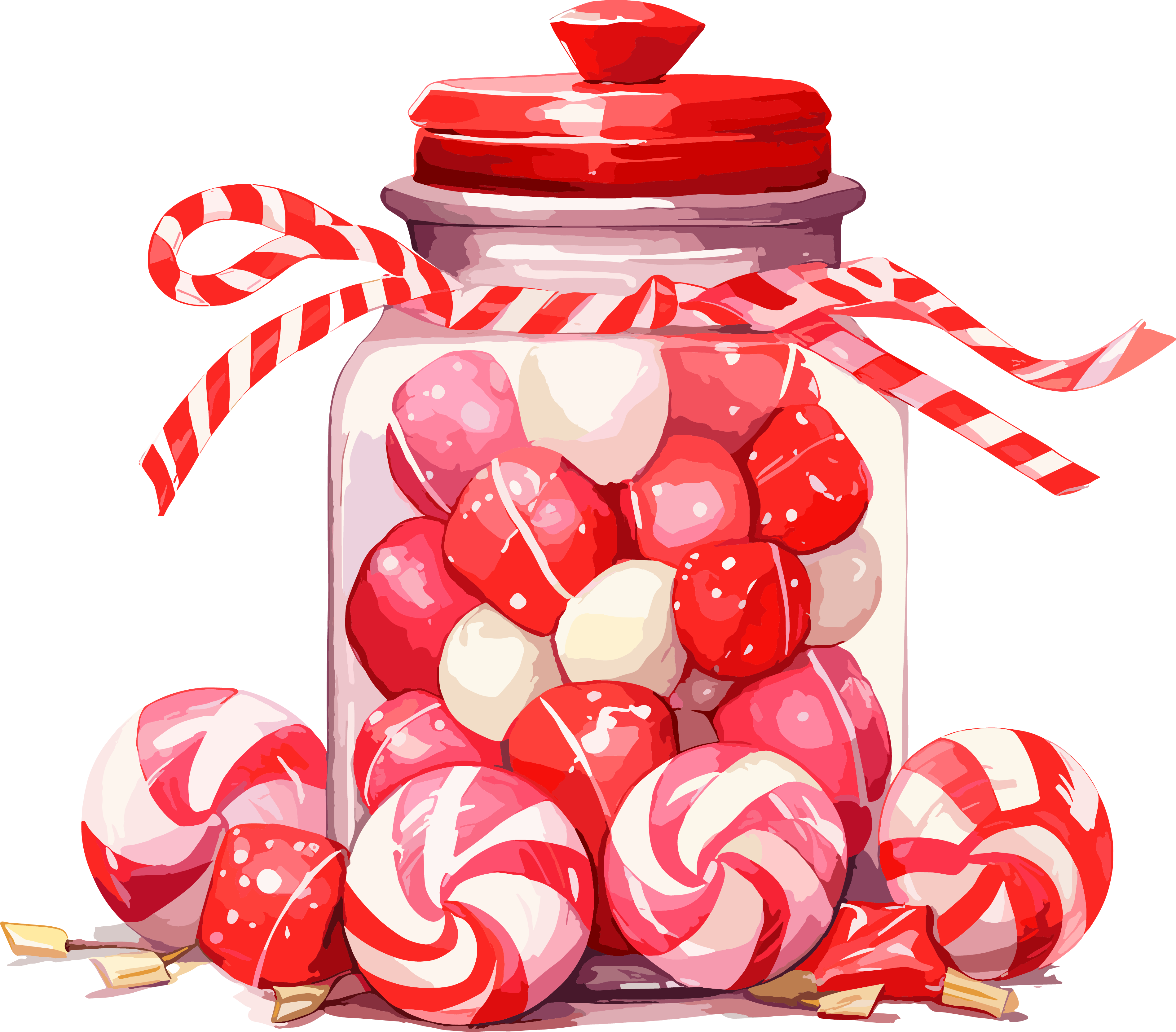 Christmas candy commercial material