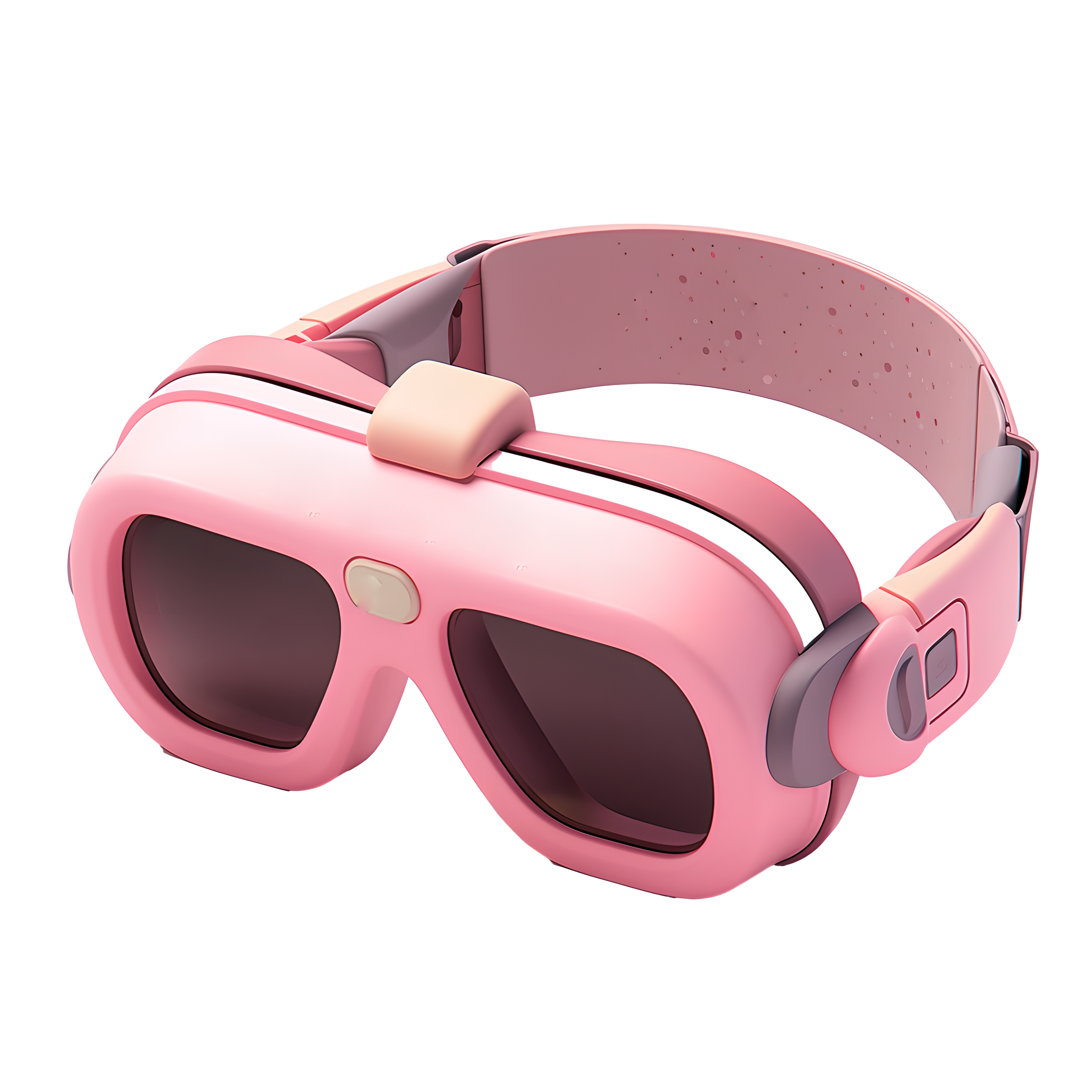 3D Swim Goggles Dreamy Pink Icon Design Material