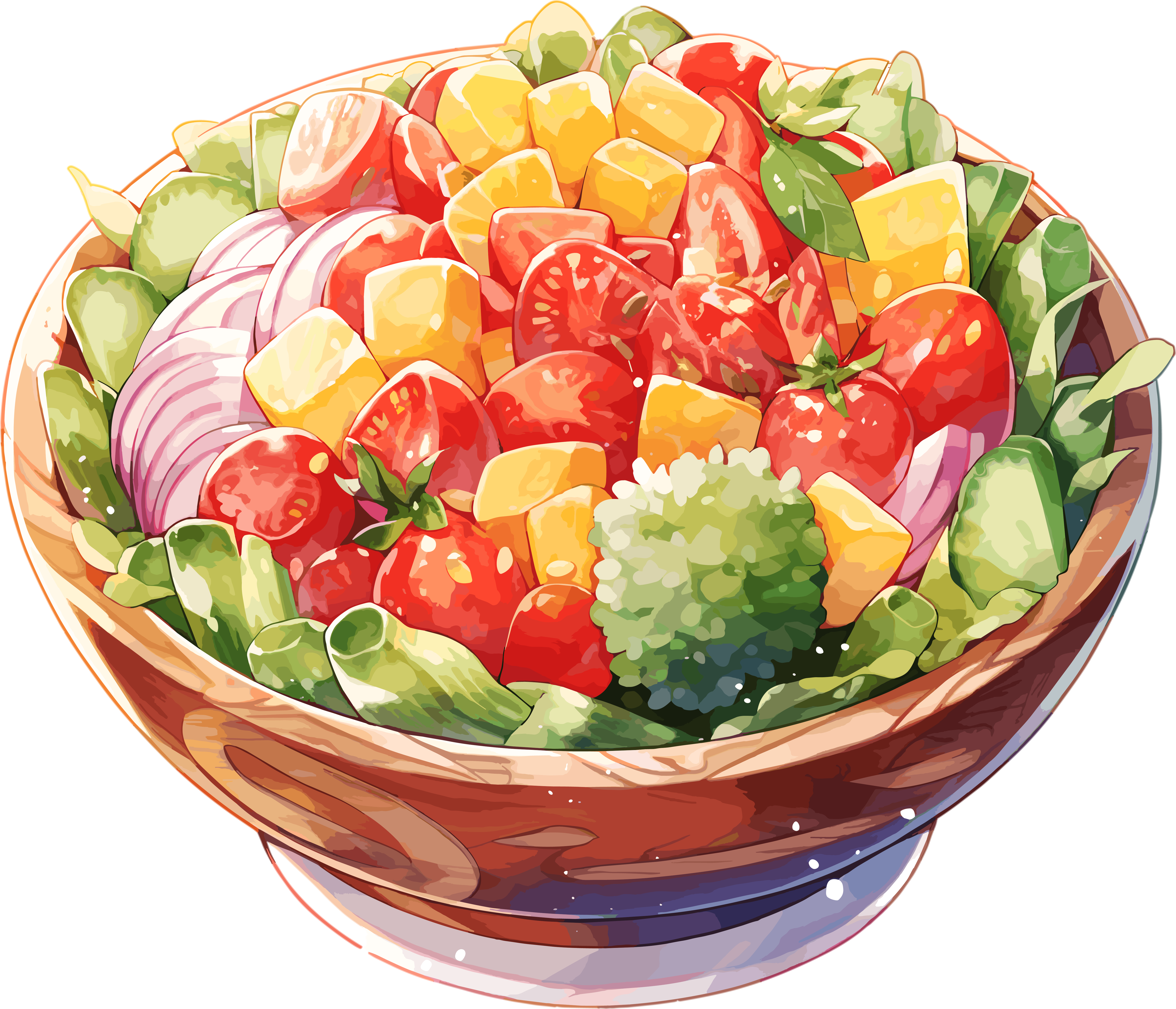 Vegetable Salad Business Design Elements