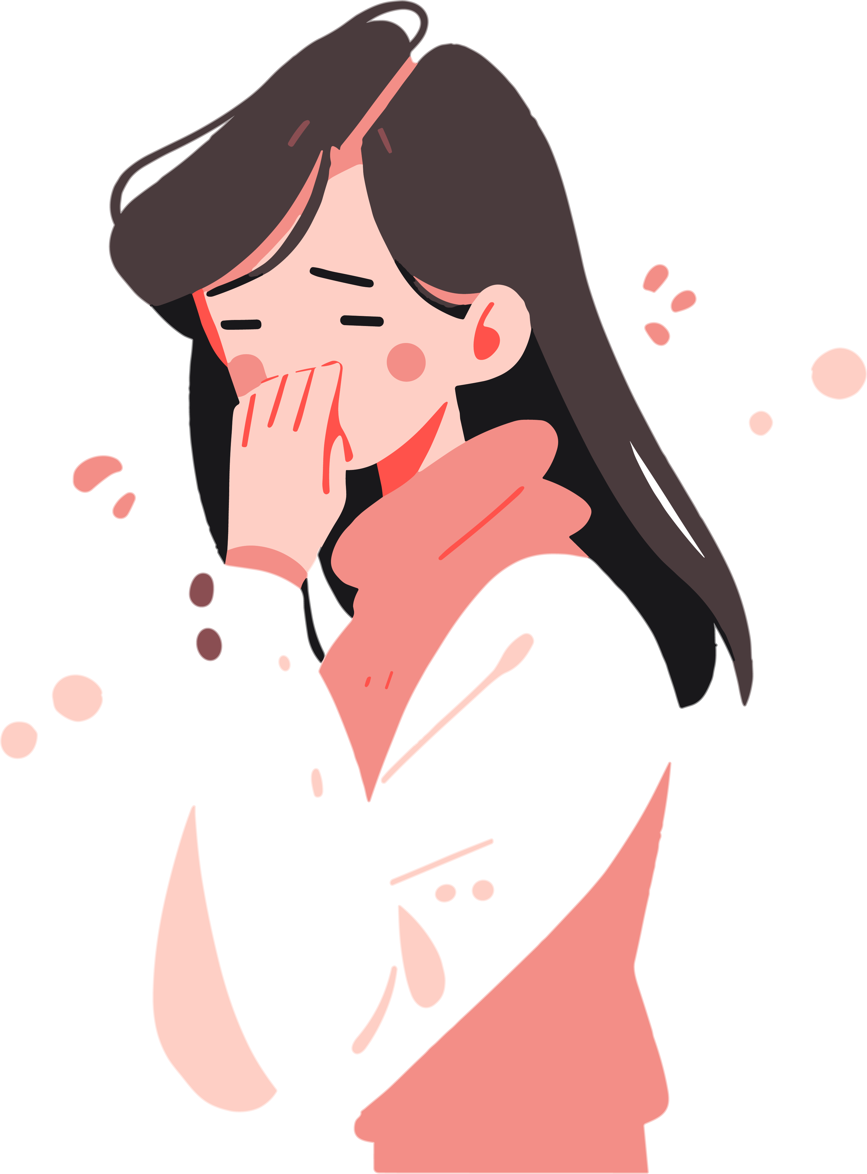 Sick Girl Creative Graphic Material