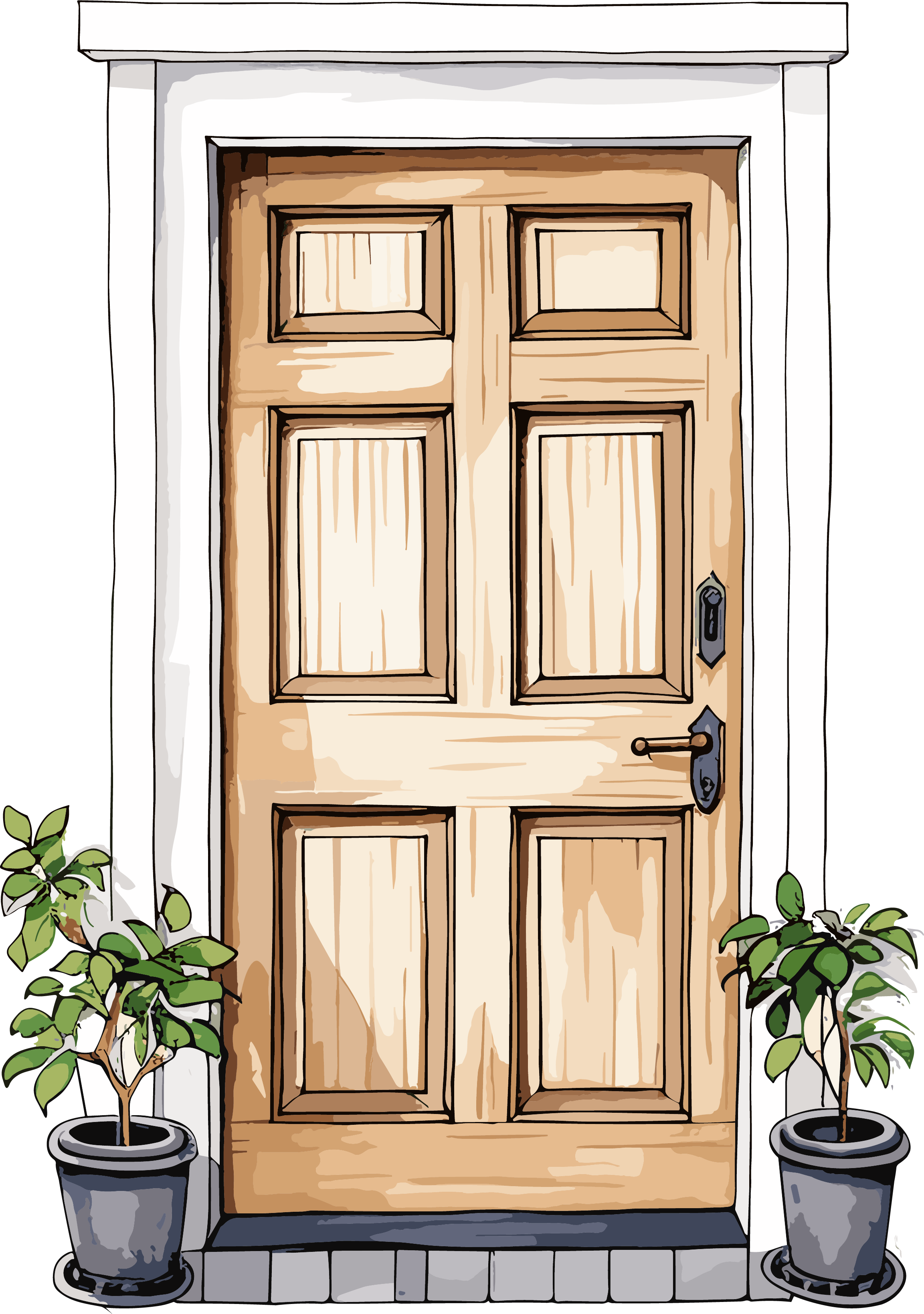 Solid Wood Door Commercial Design Elements