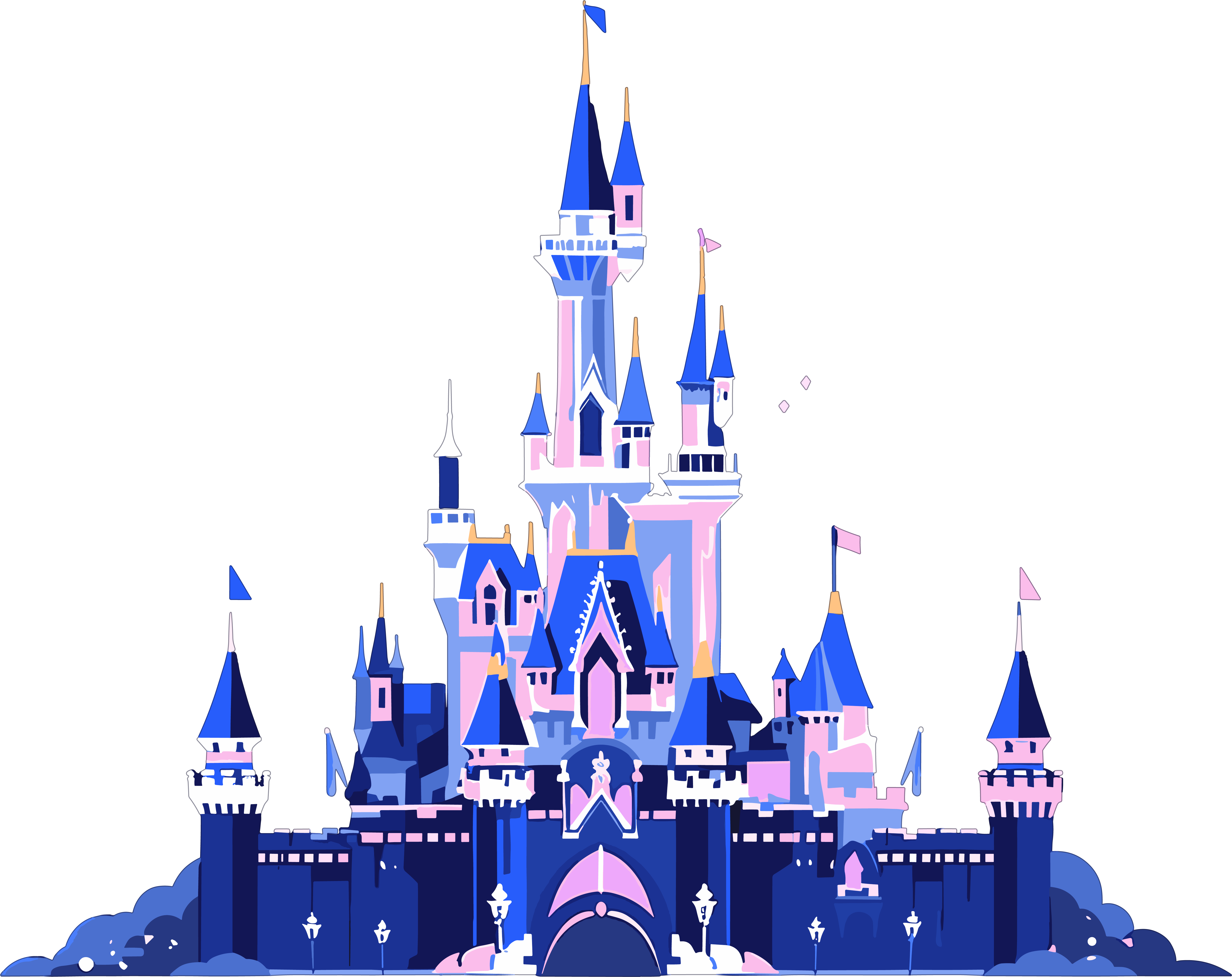 Cartoon Castle Commercial Creative Design Elements