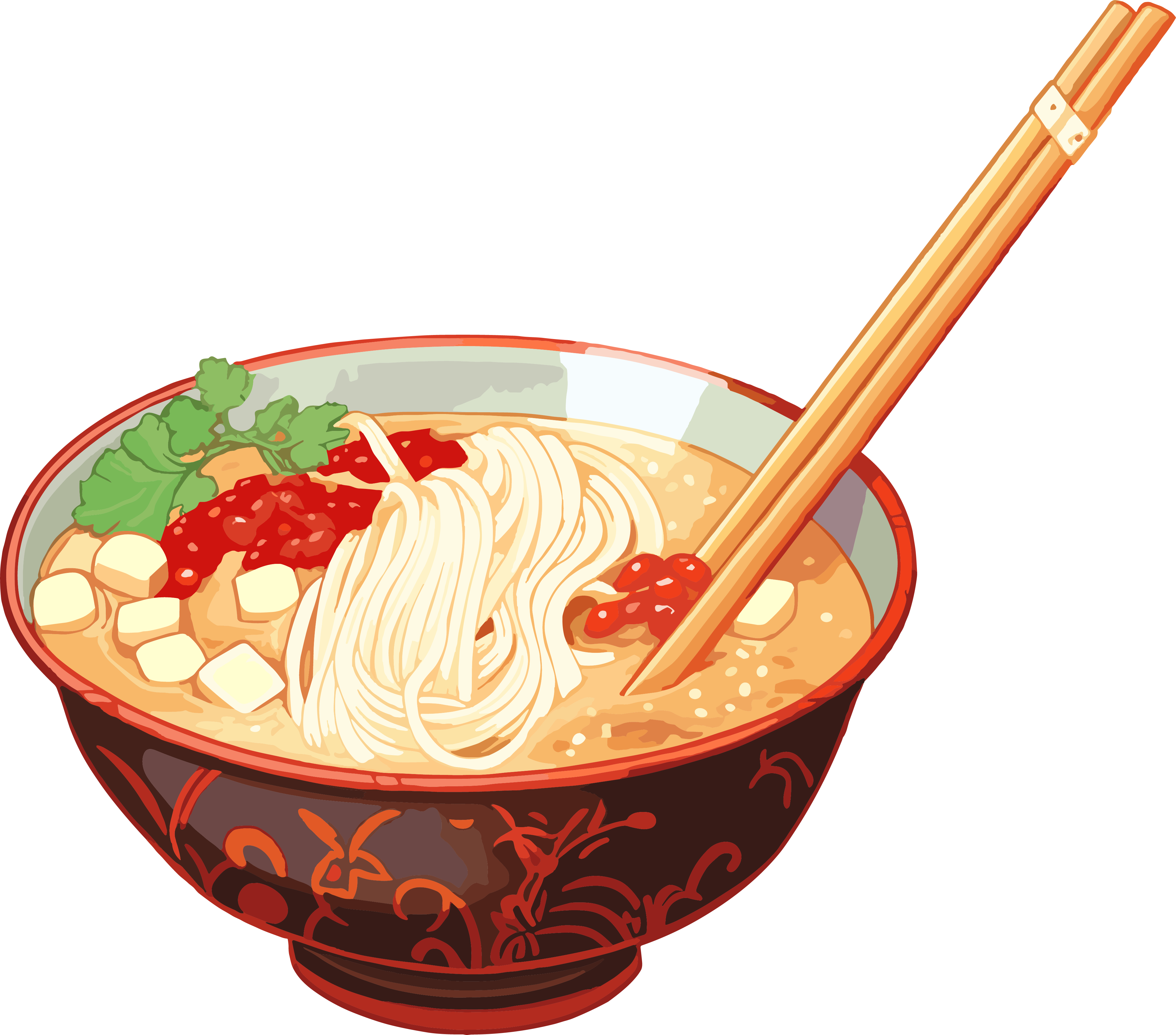 Snail noodle creative design inspiration material