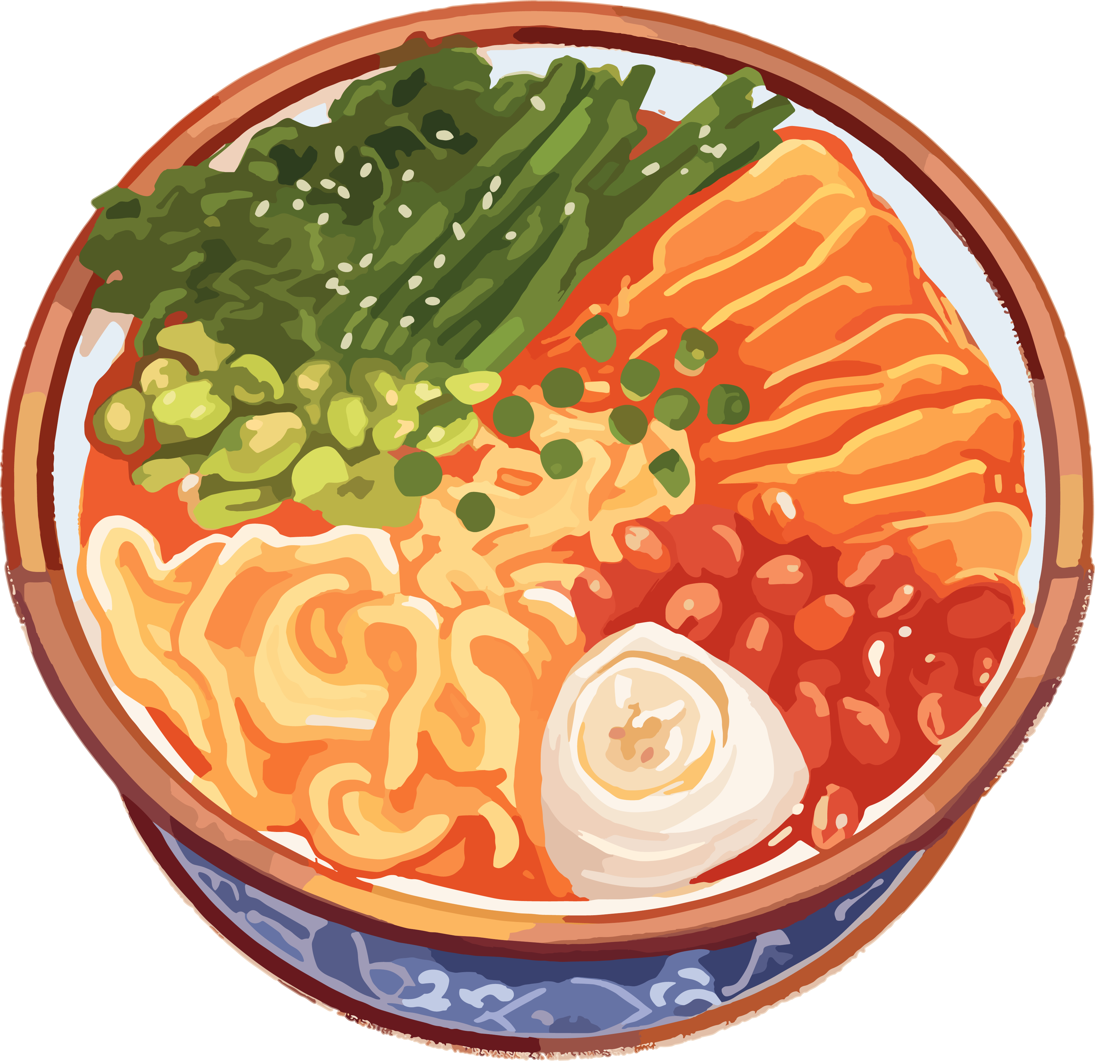 Snail noodle food graphic material