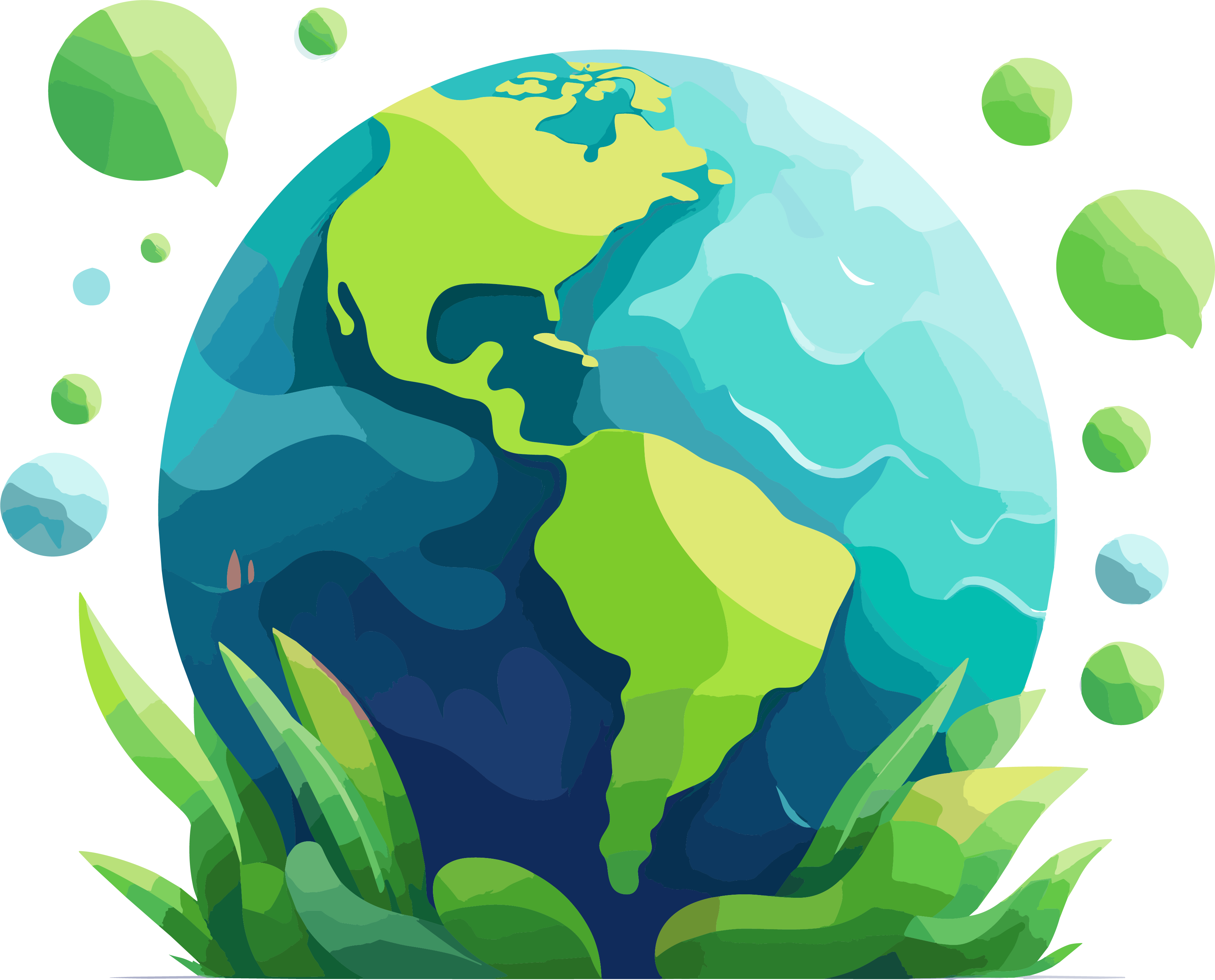 Simple design material for Earth logo