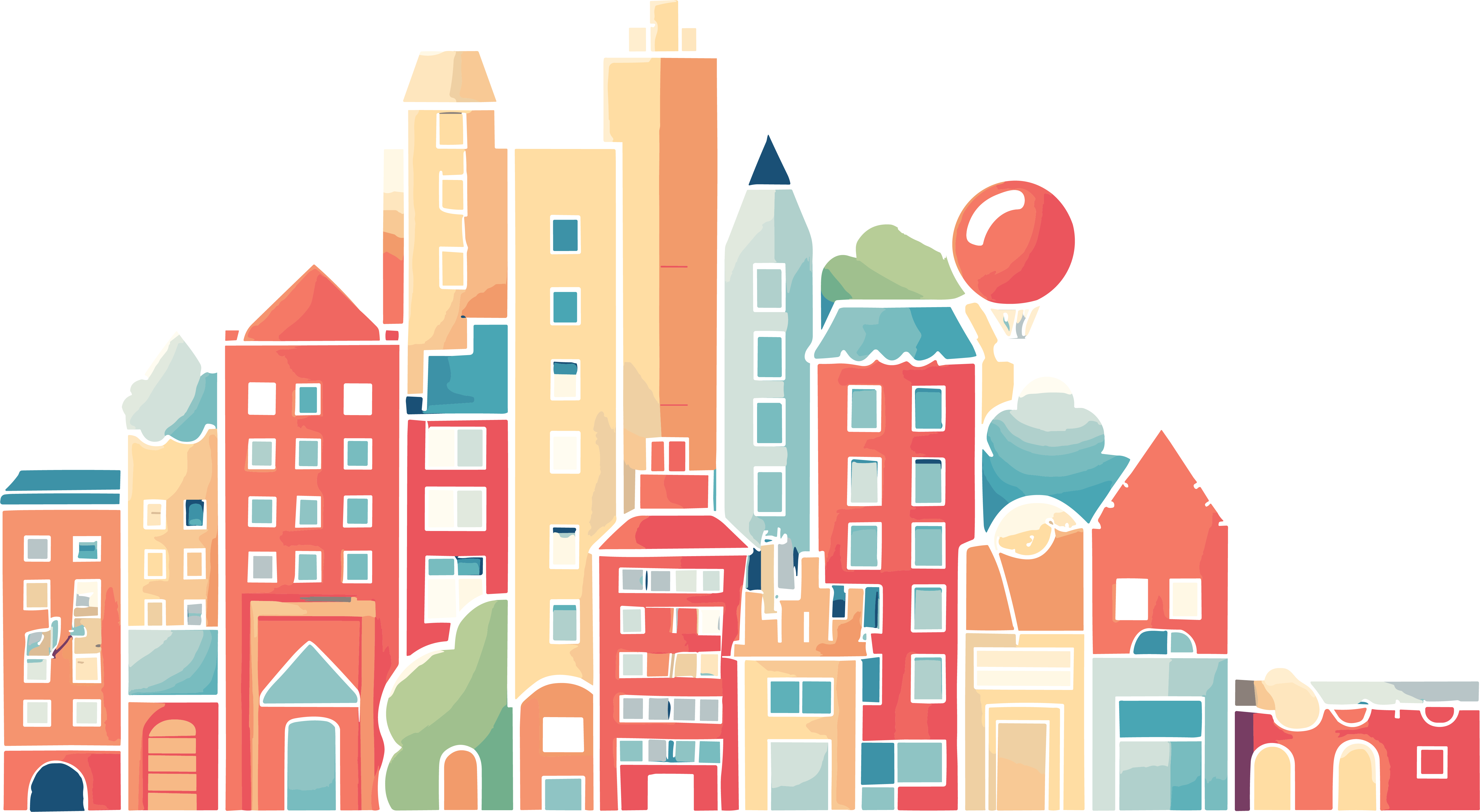 City-themed children's picture book commercial materials