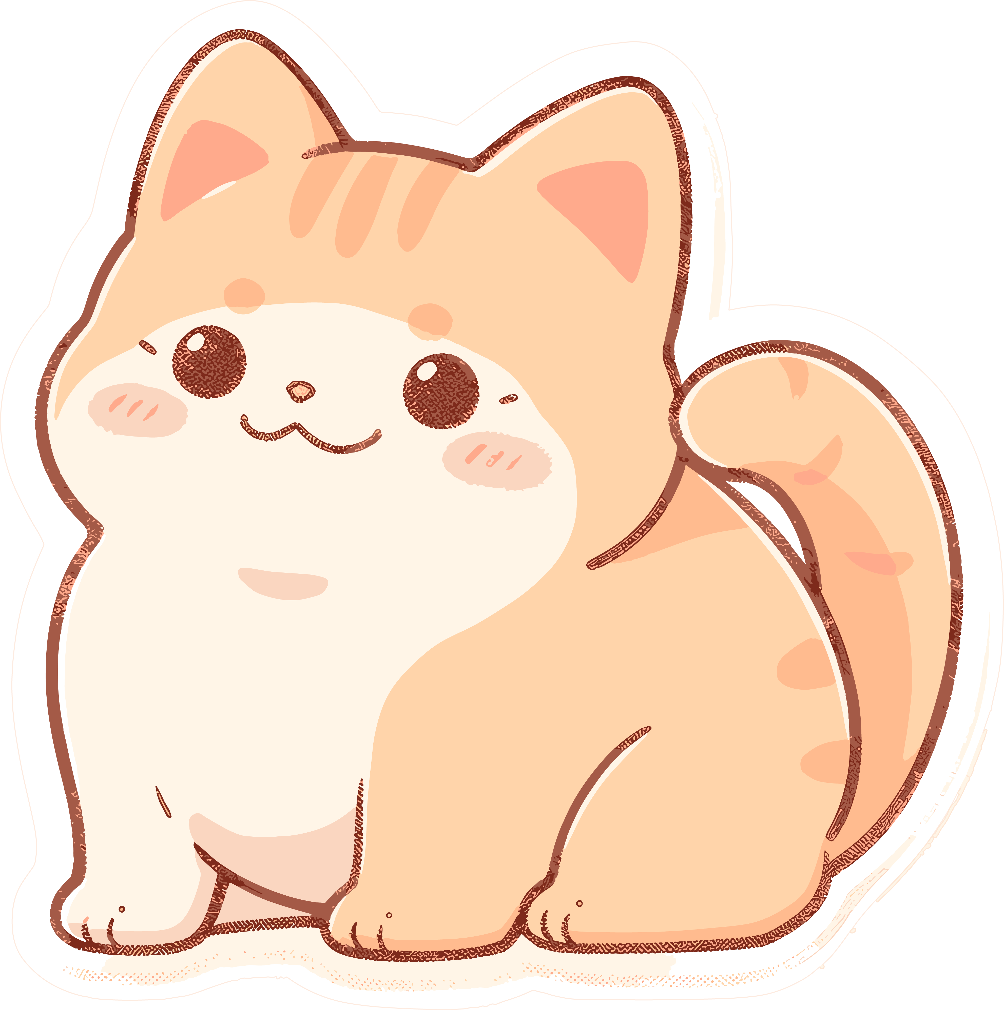 Cat sticker elements