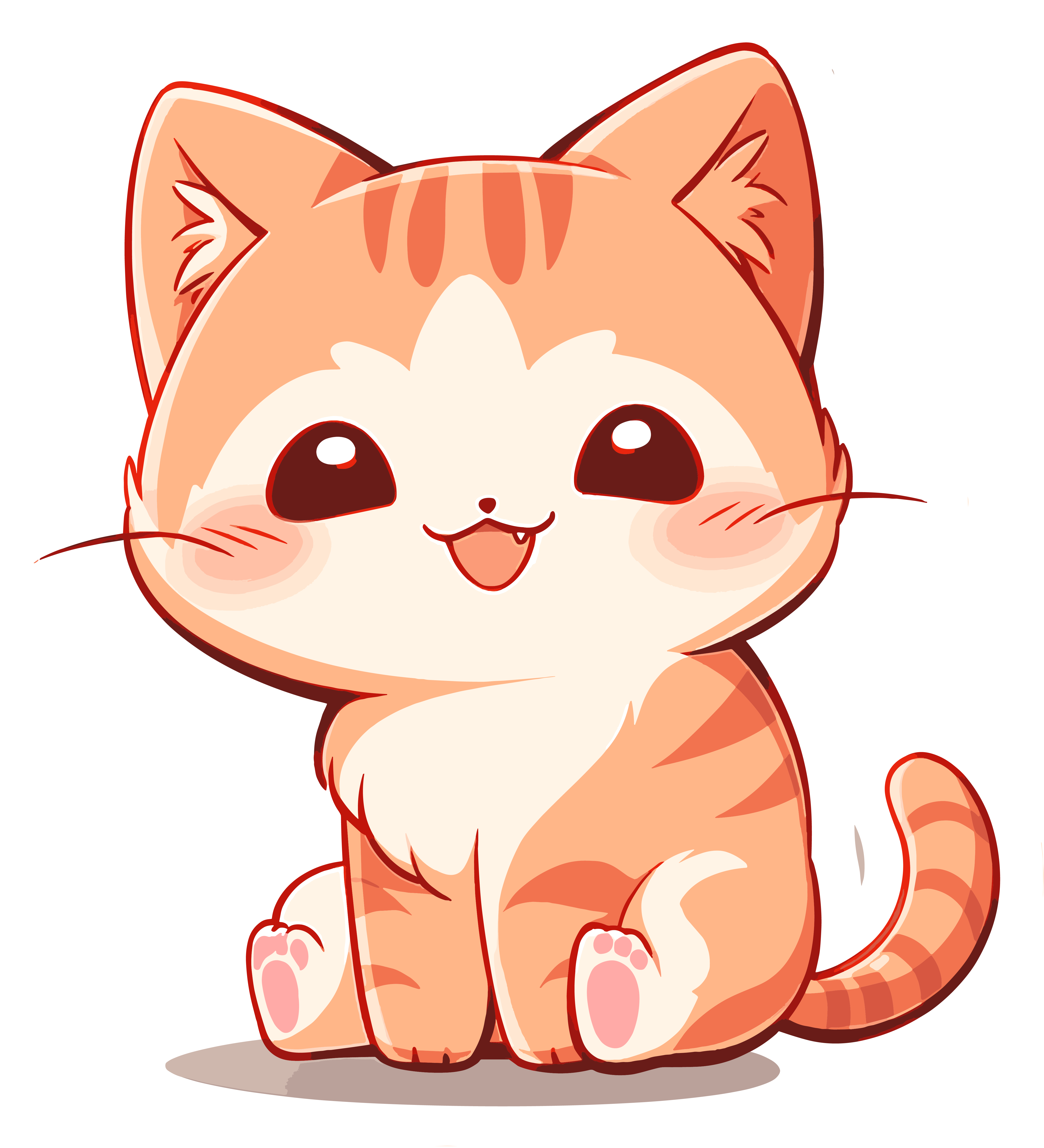 Unique design elements of cat stickers