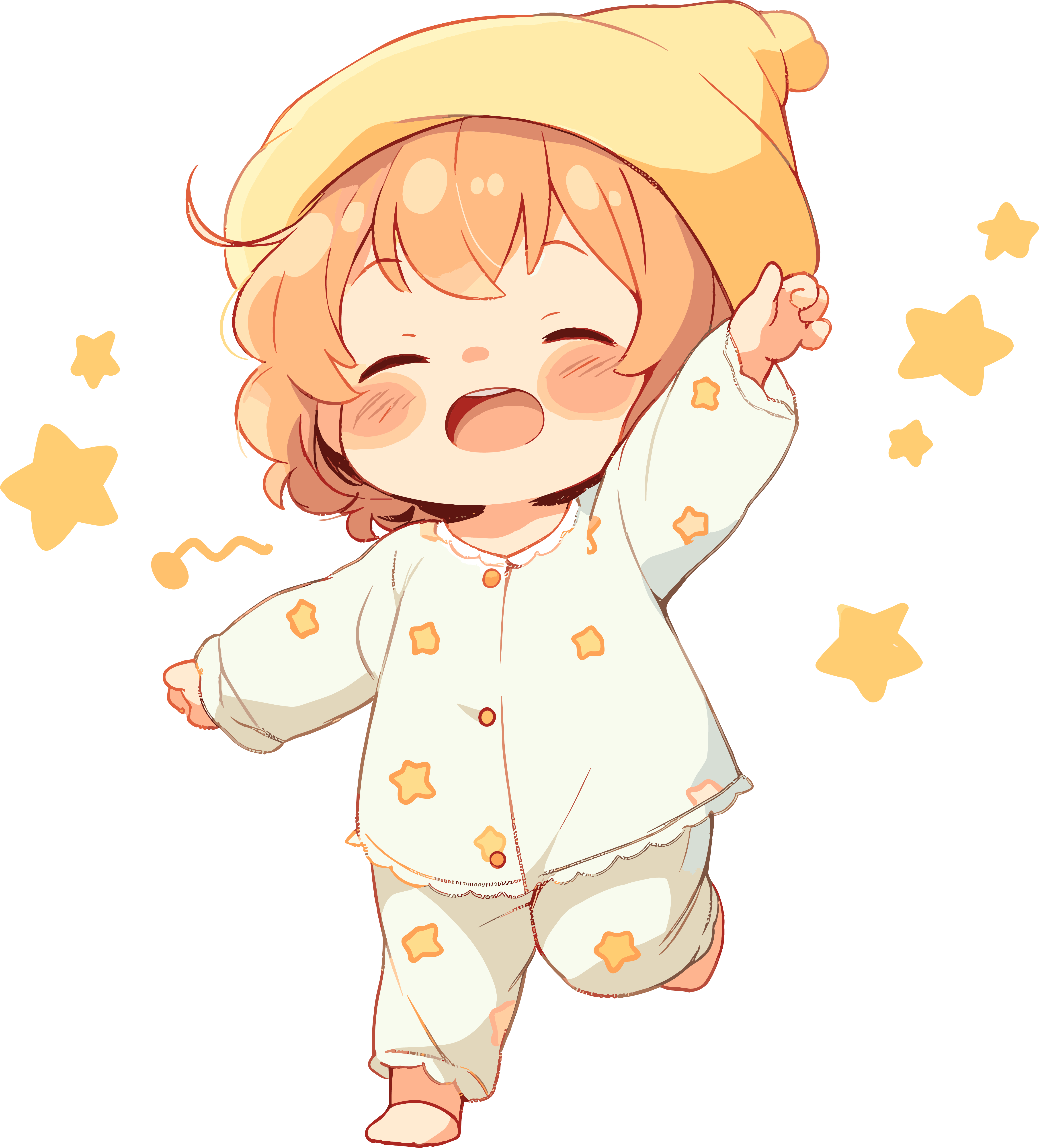 Cute graphic design elements of pajama boys