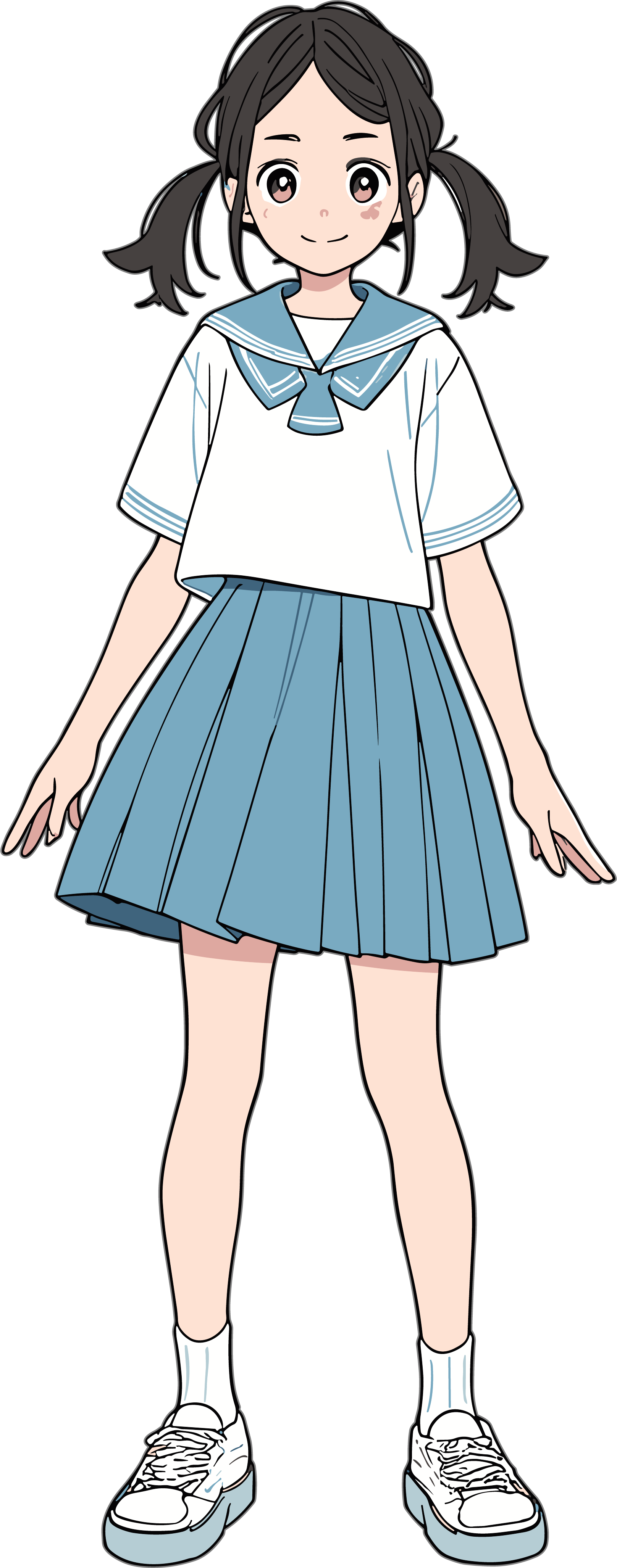 Cartoon Student Simple Drawing PNG Material
