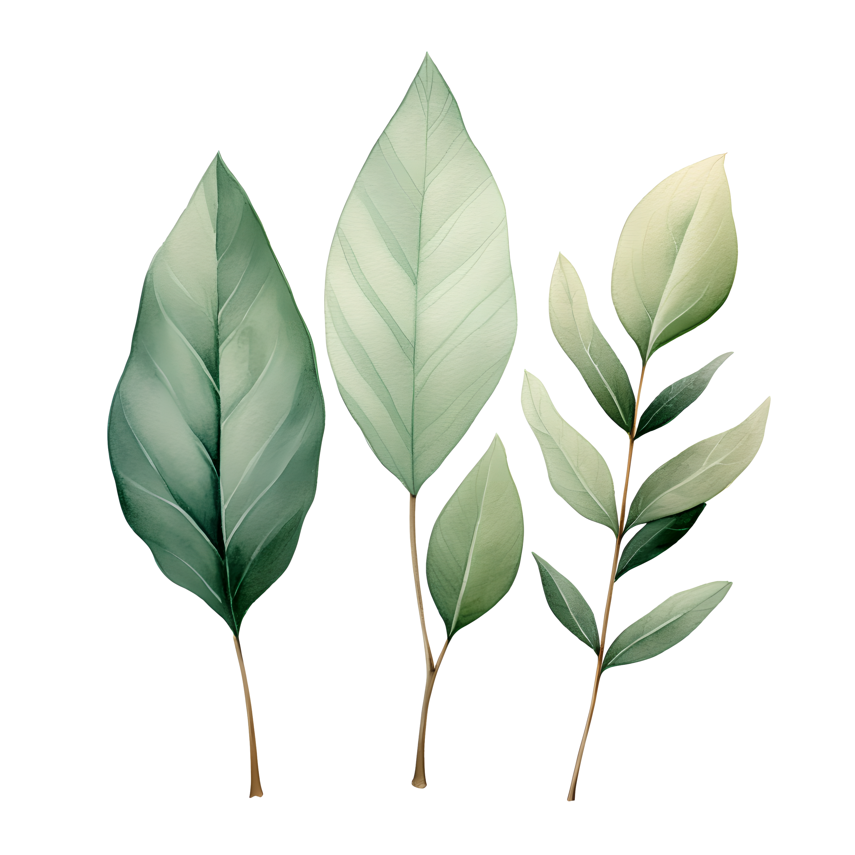 Creative design elements of leaves