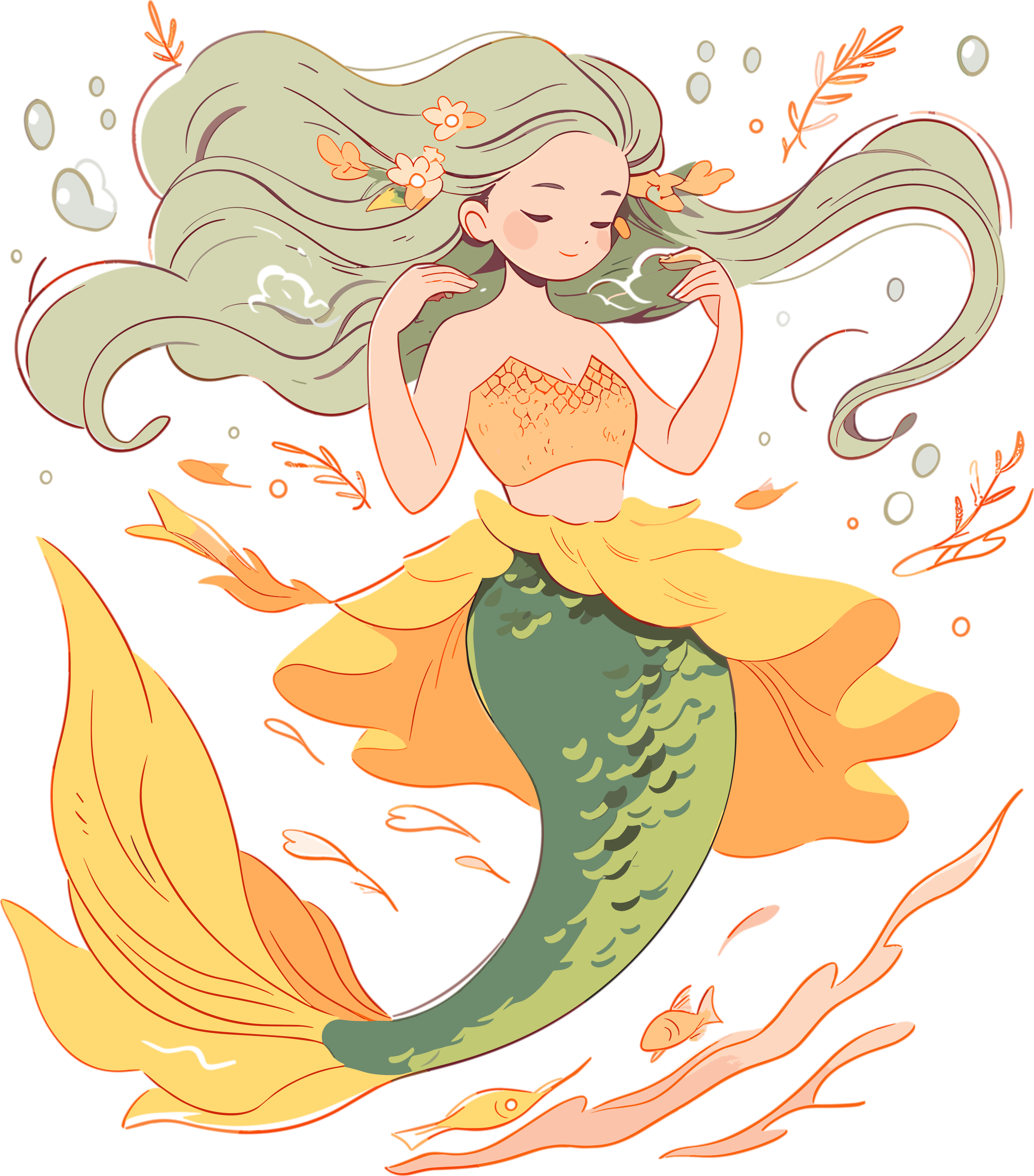Mermaid HD graphic material