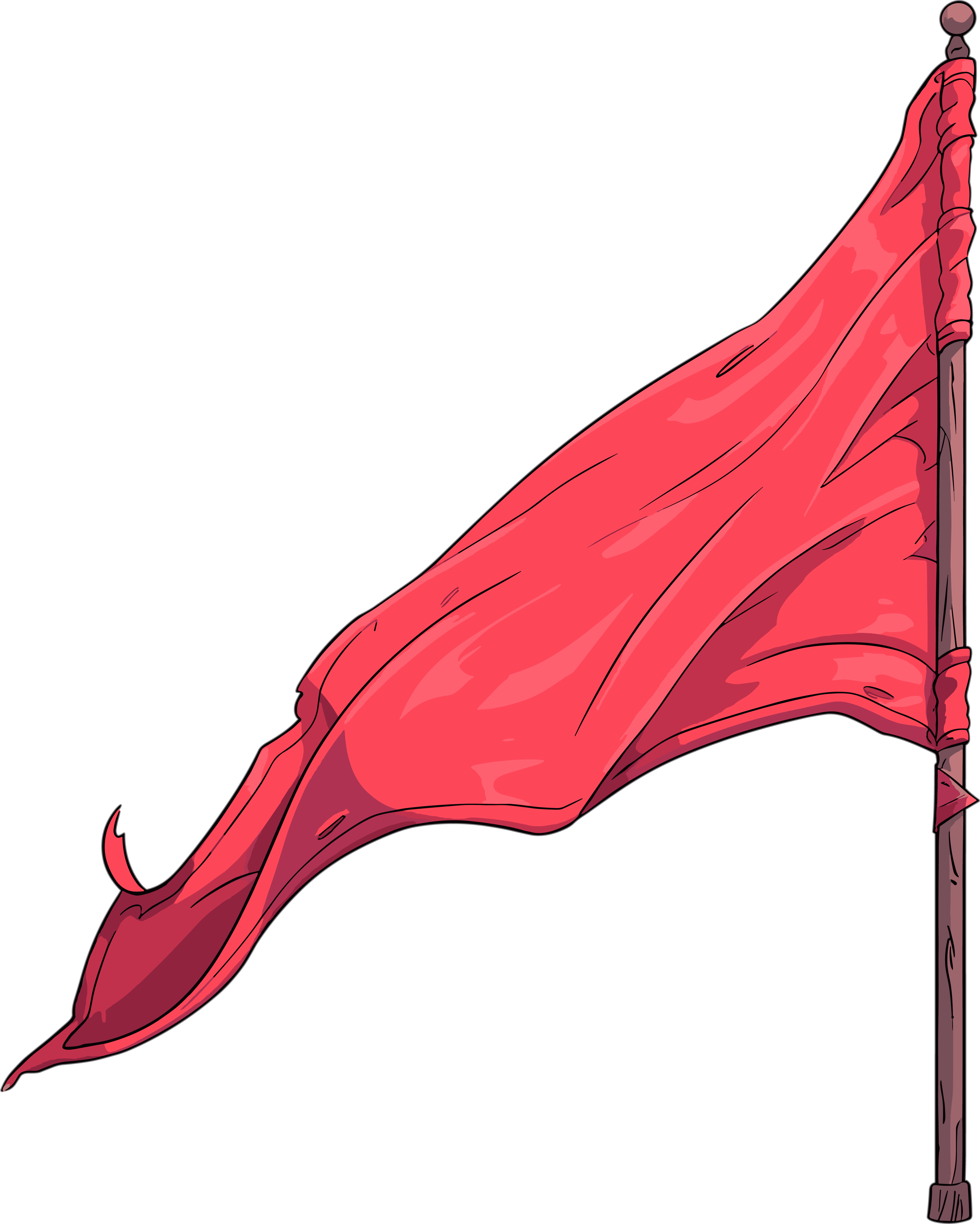 Red Flag Commercial Graphic Design Elements