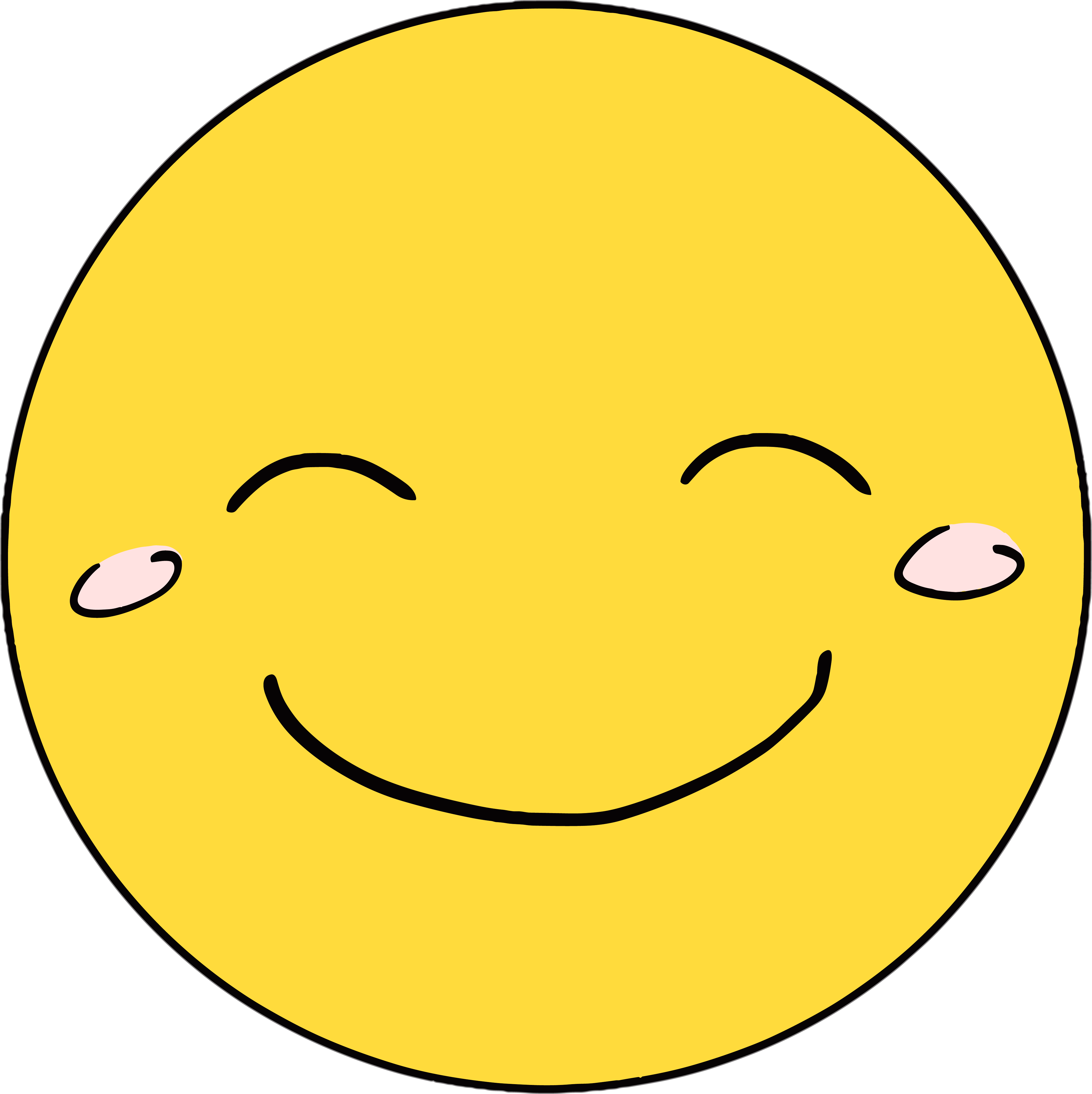 Cute cartoon smiley face illustration
