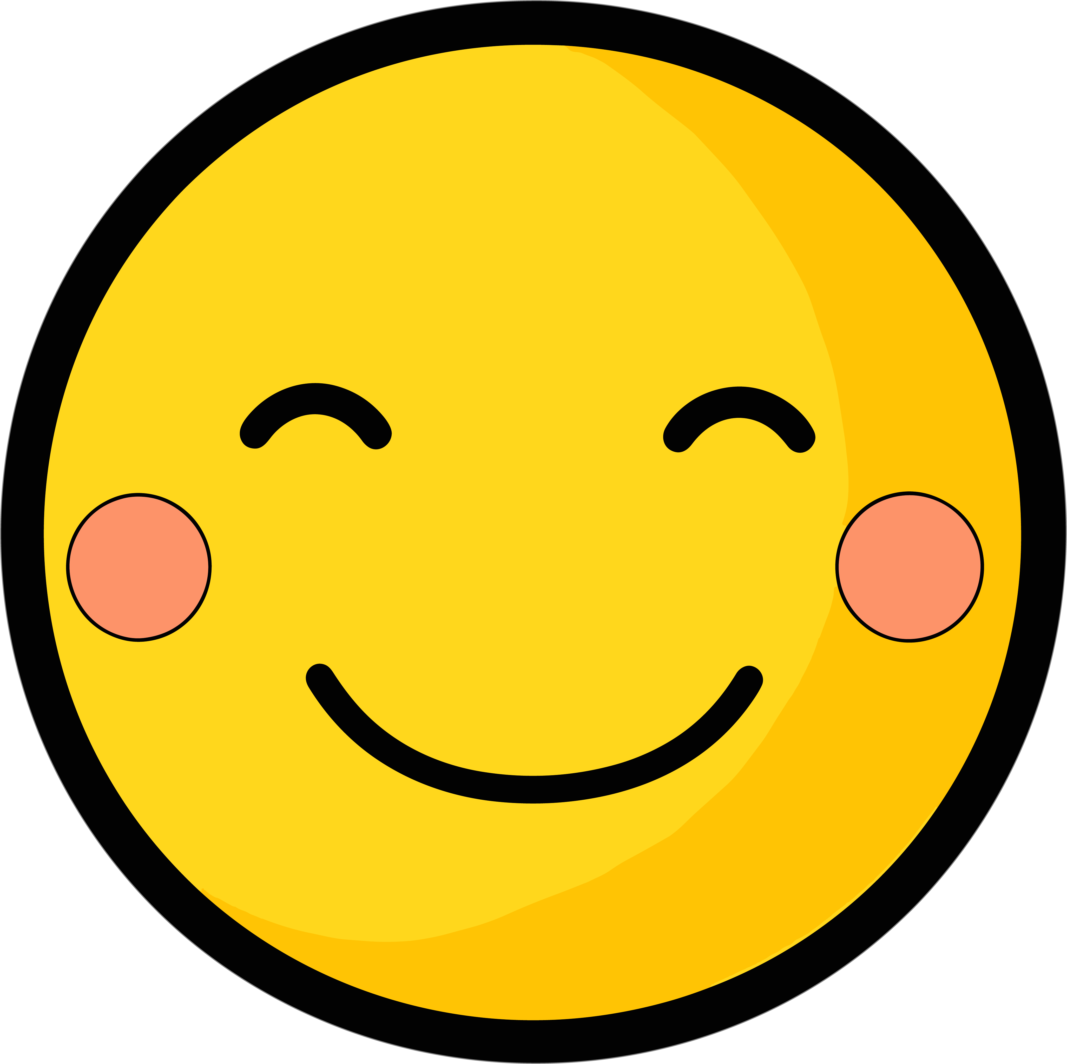 Cartoon smiley face graphic material