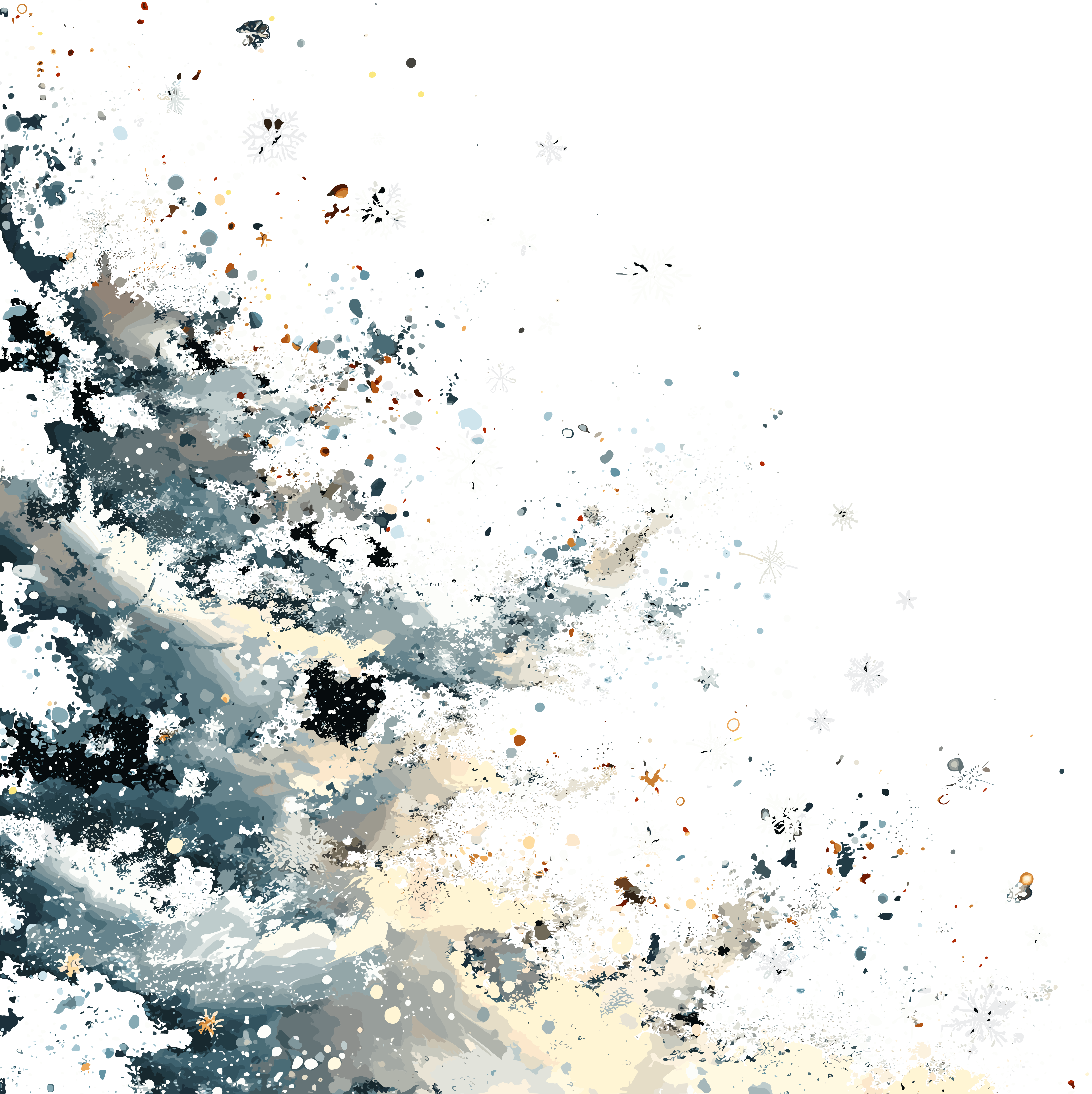 Snow Scene Creative Illustration