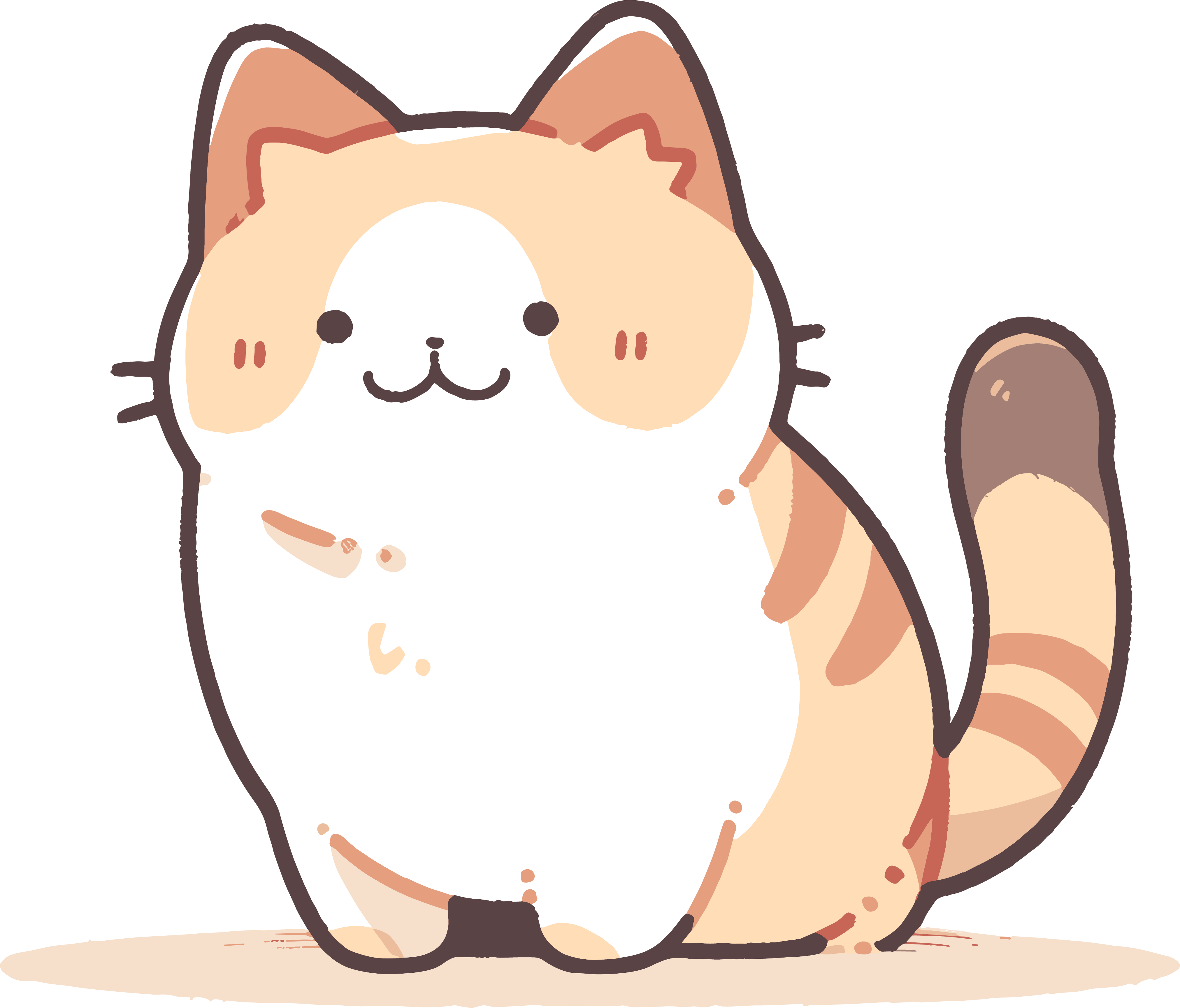 Cartoon Cat PNG Graphic Material