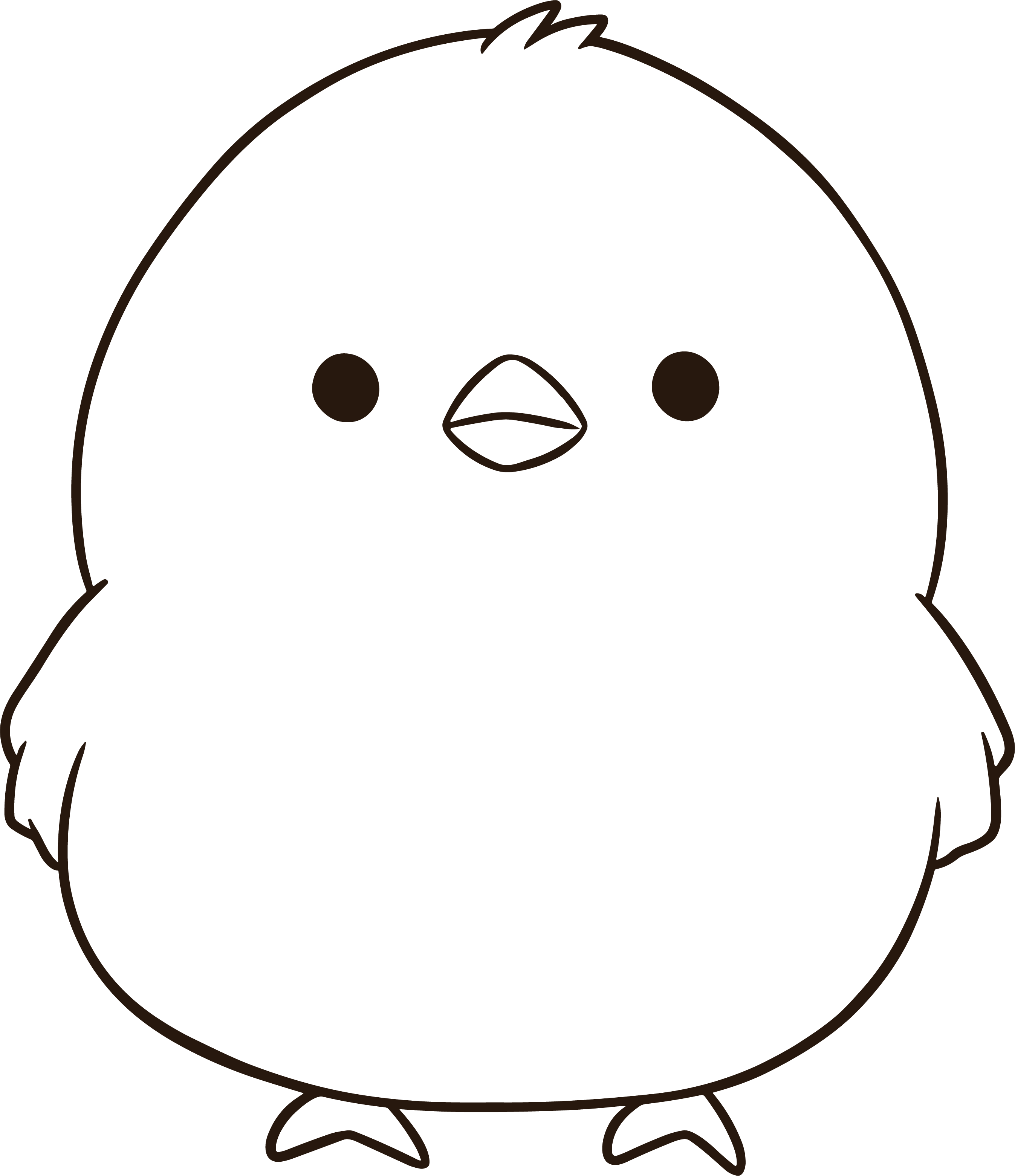 Chick Simple Drawing