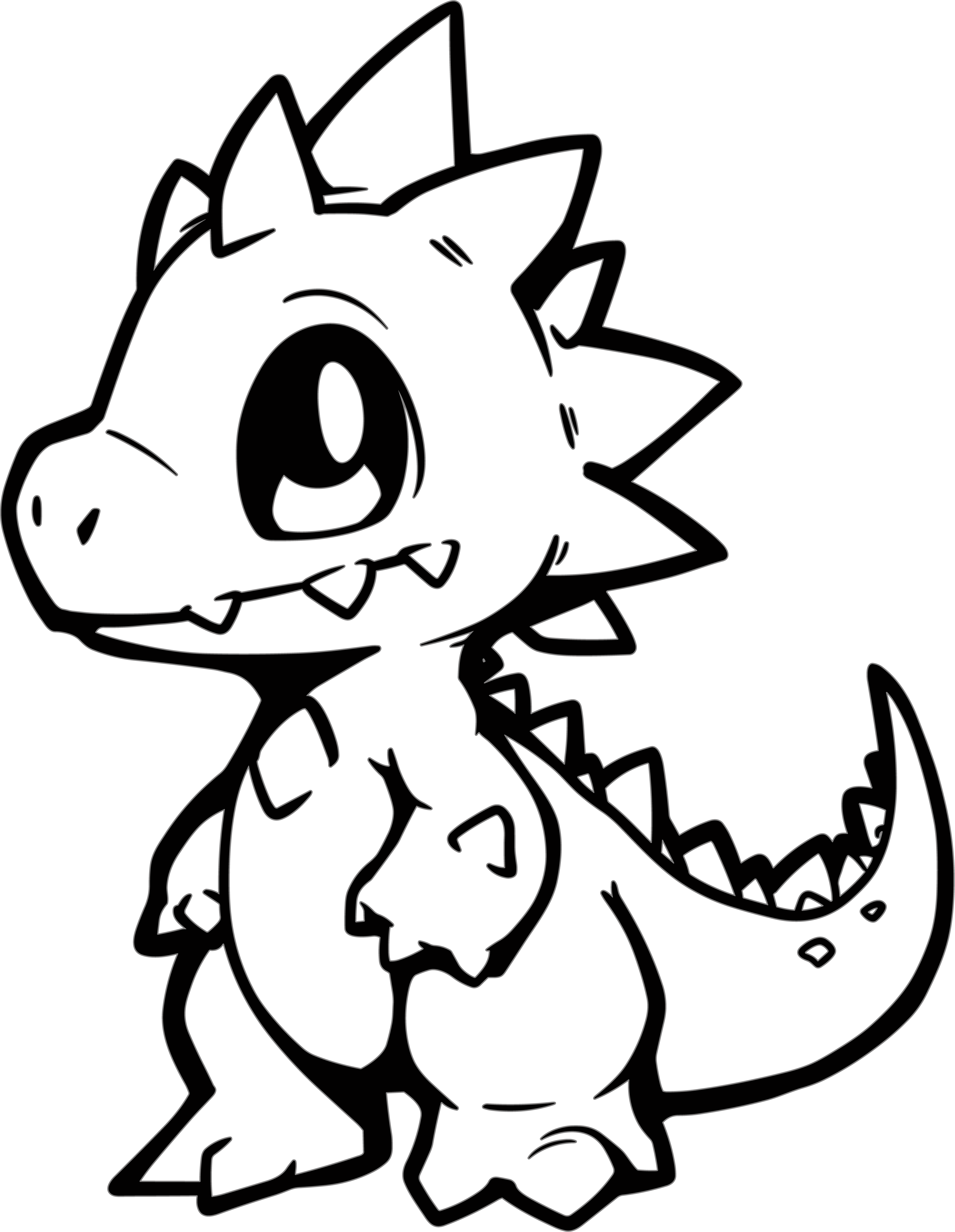 Dragon's simple drawing