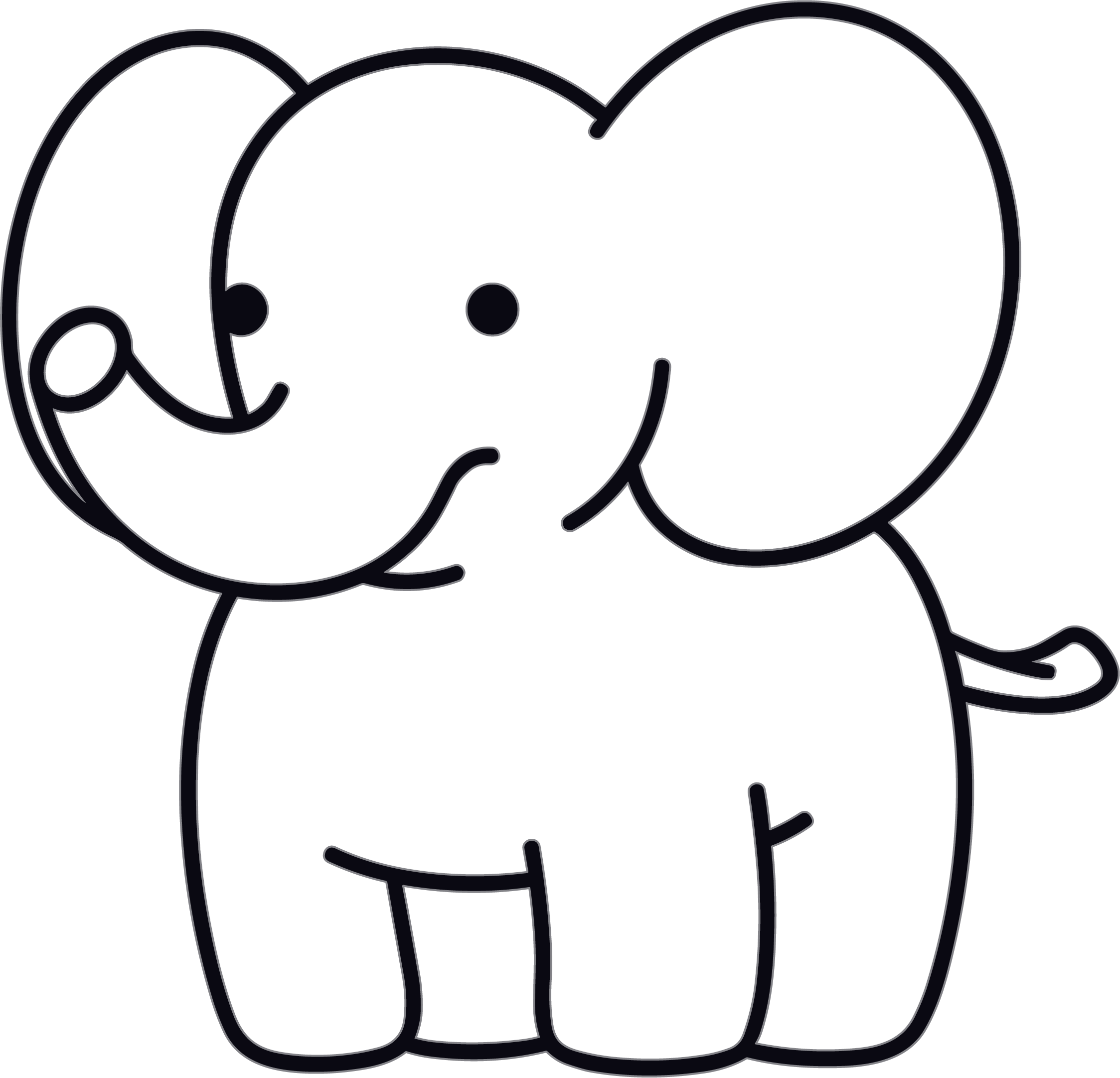 Elephant doodle