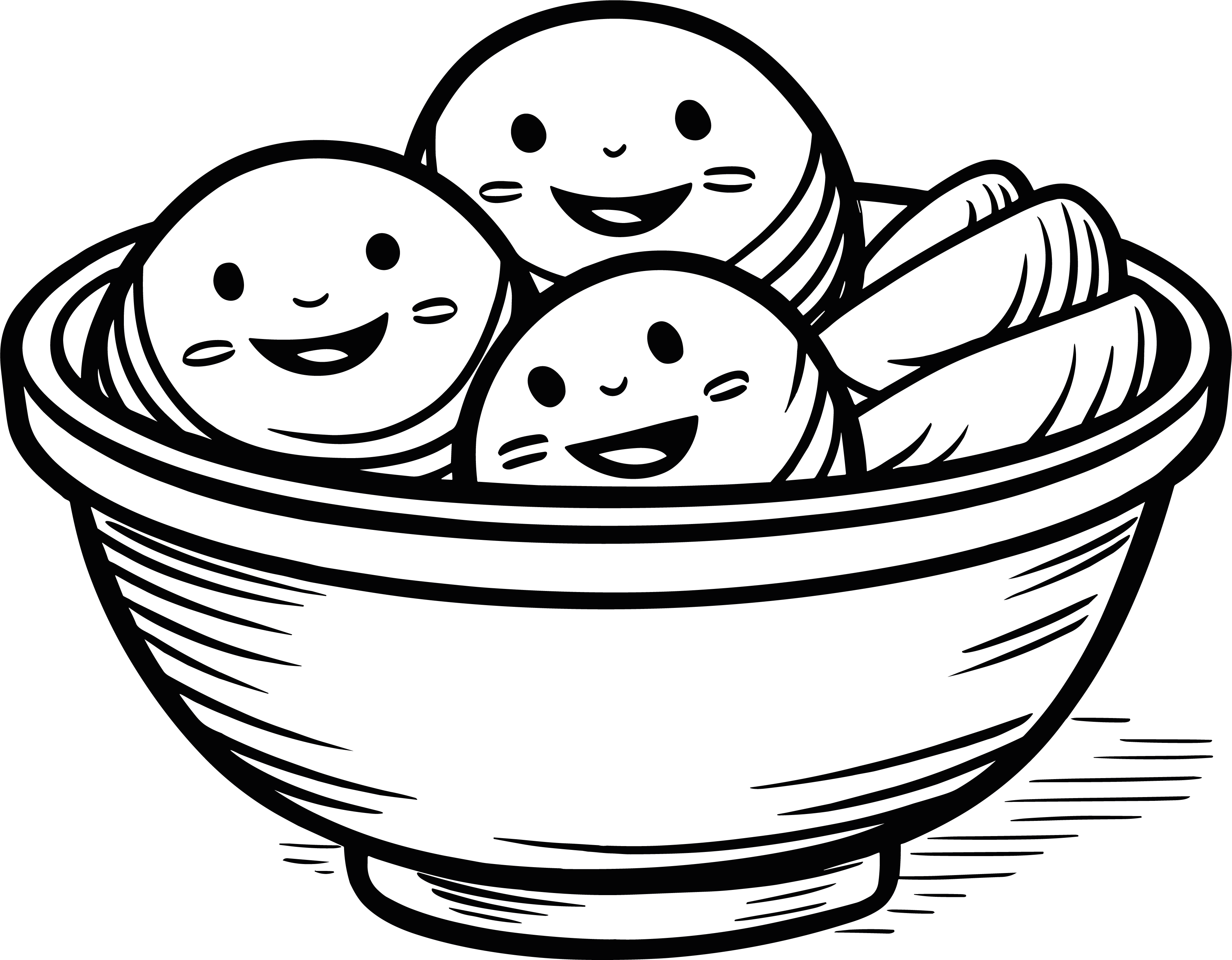 Tangyuan Simple Drawing