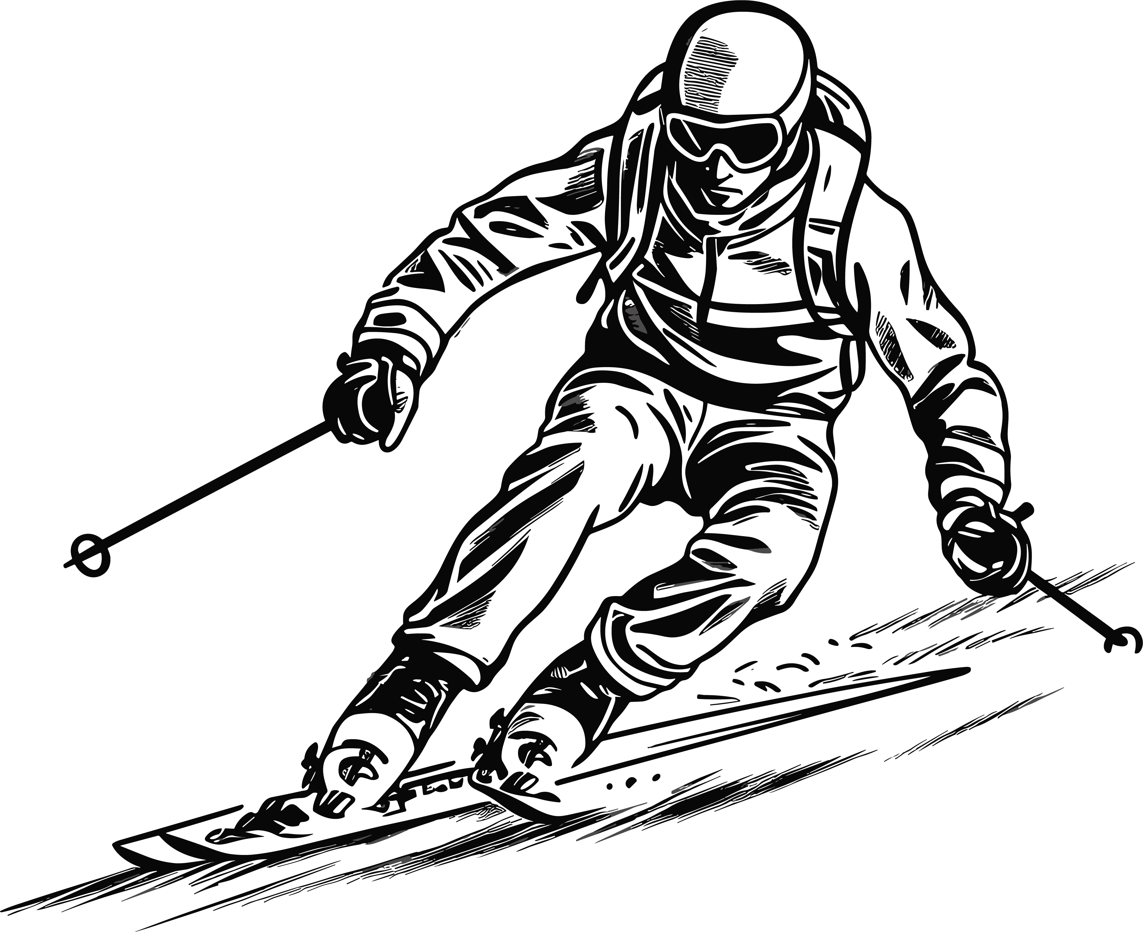 Skiing Doodle