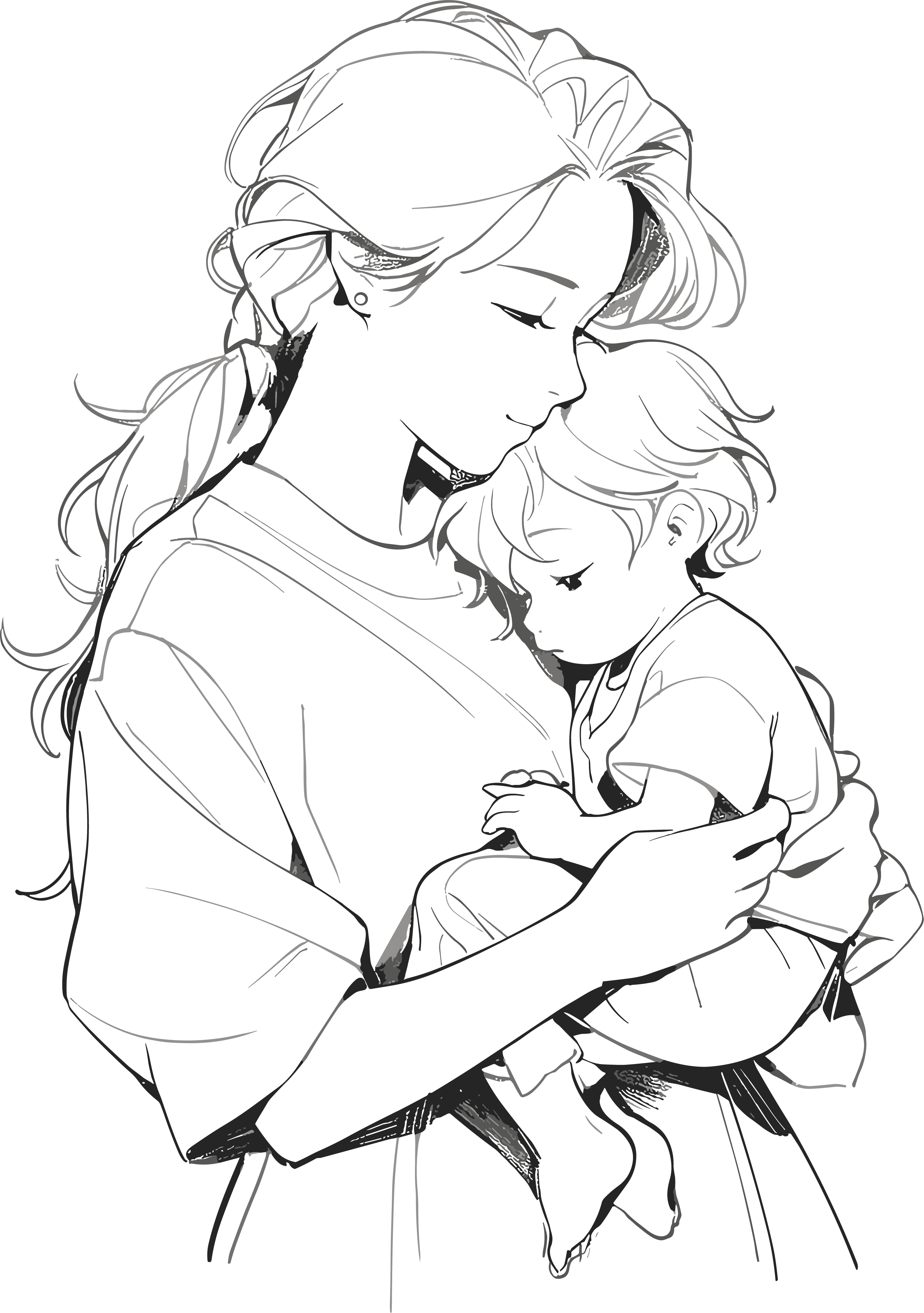 Mom's simple drawing