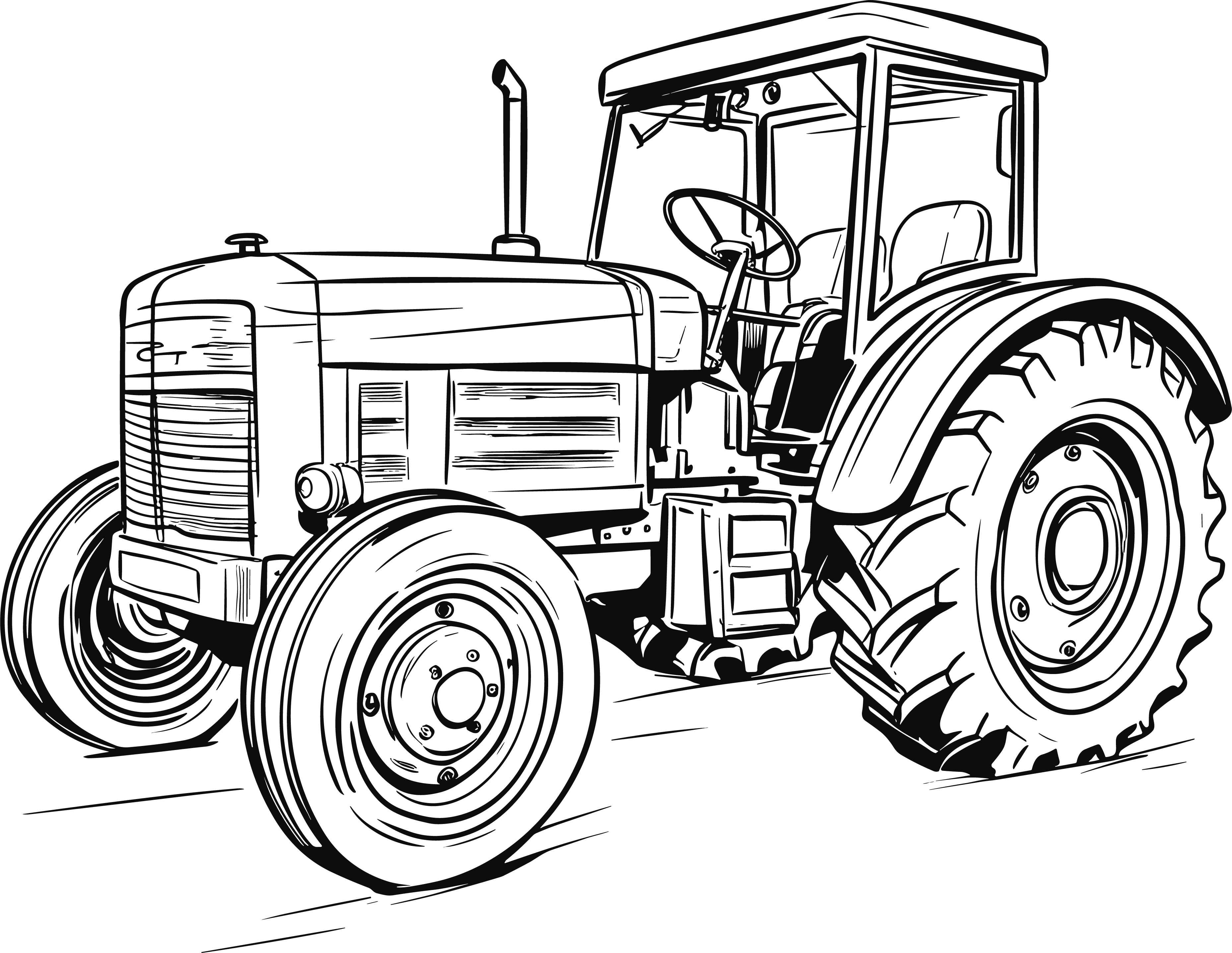Tractor doodle