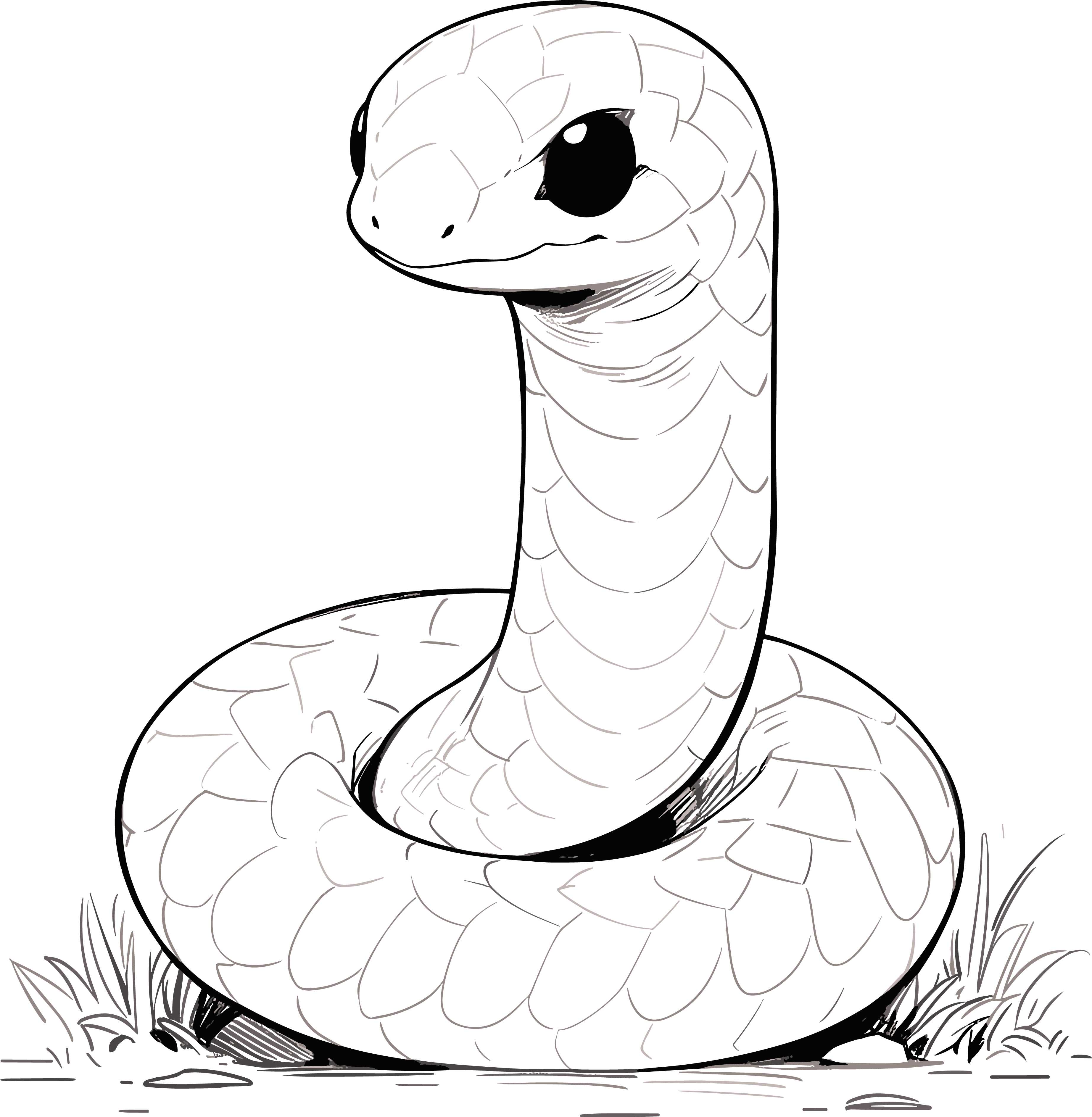 Simple drawing of a snake