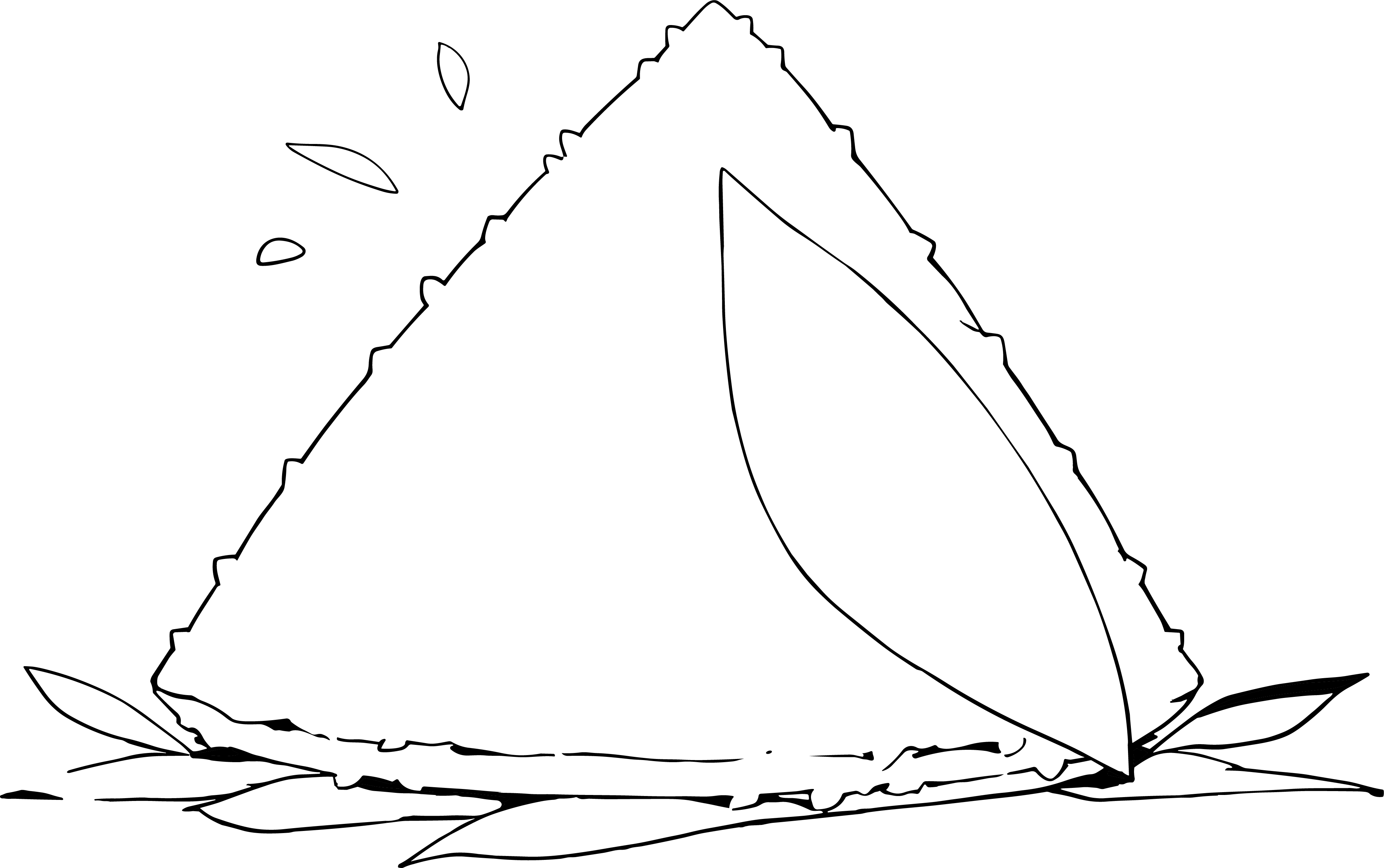 Zongzi Simple Line Drawing