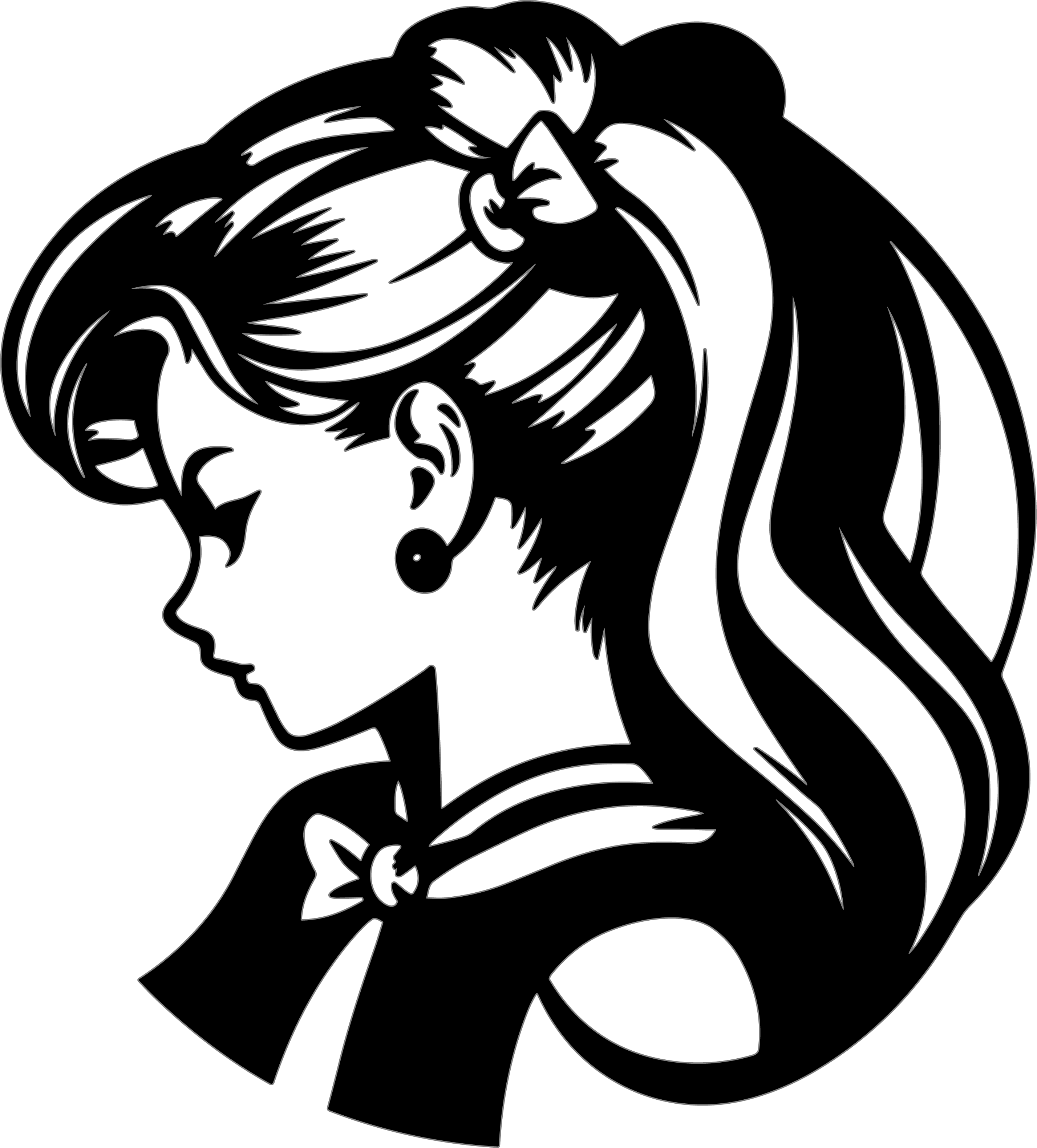 Simple line drawing characters