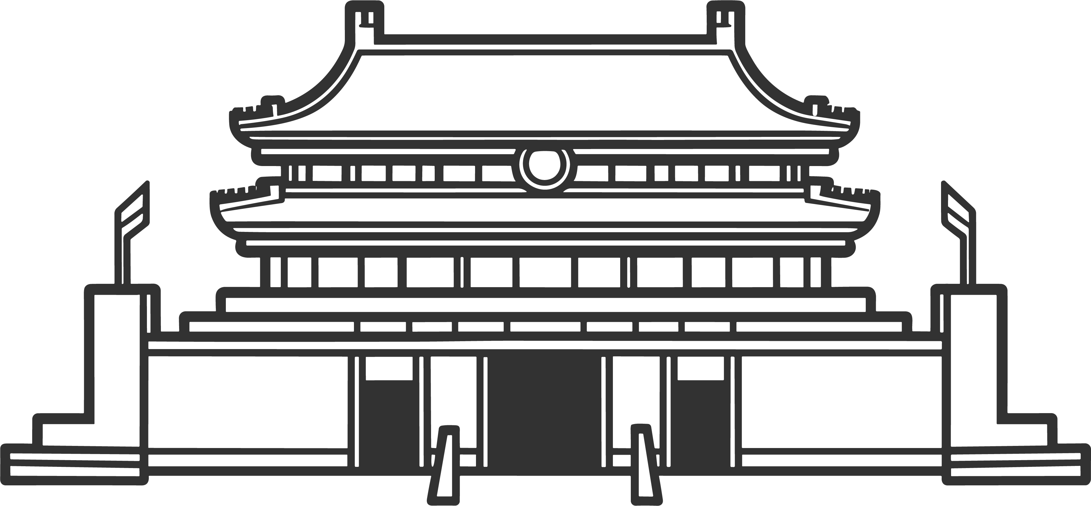 Tiananmen Simple Drawing for Children