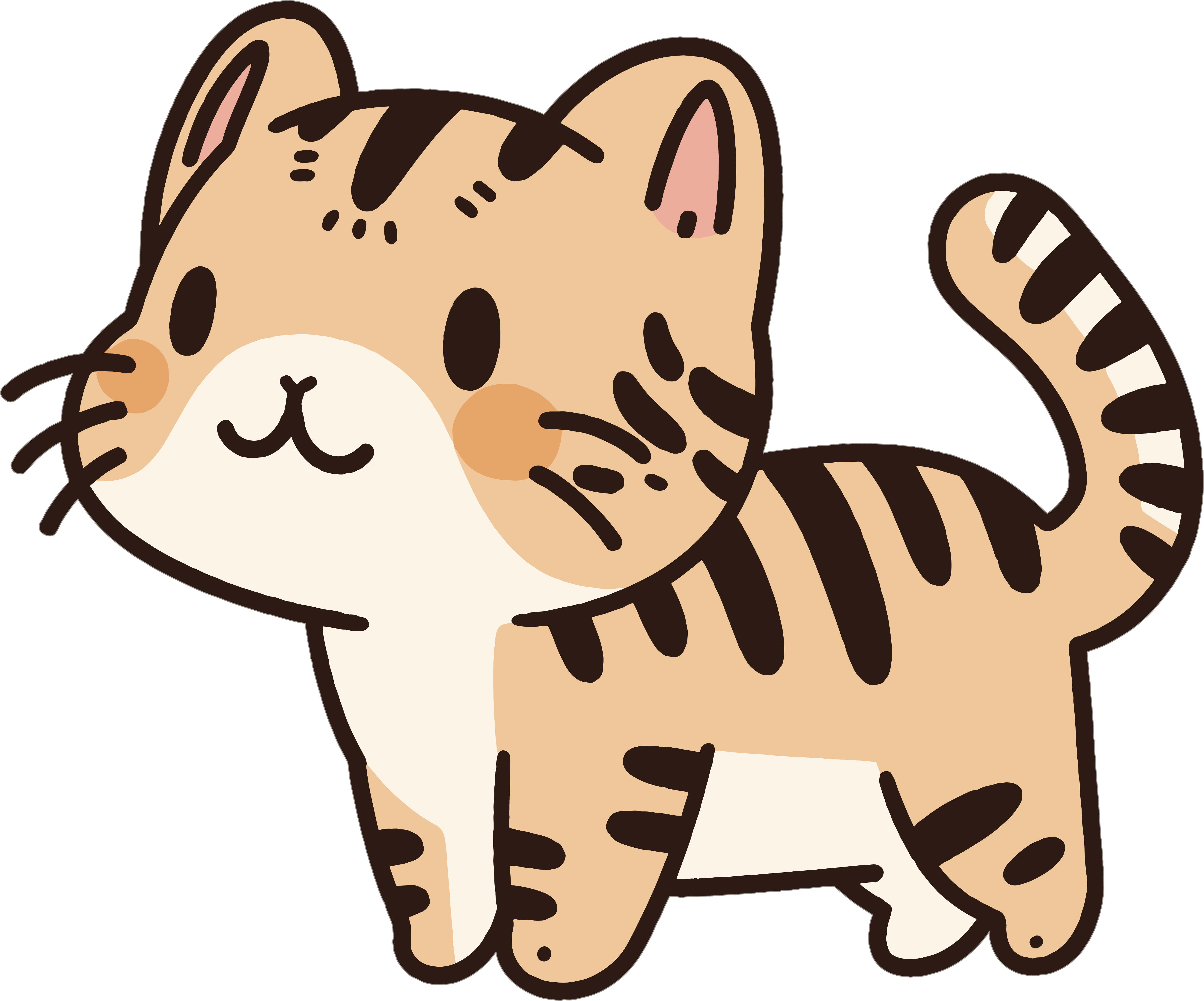 Cartoon animal commercial use illustration
