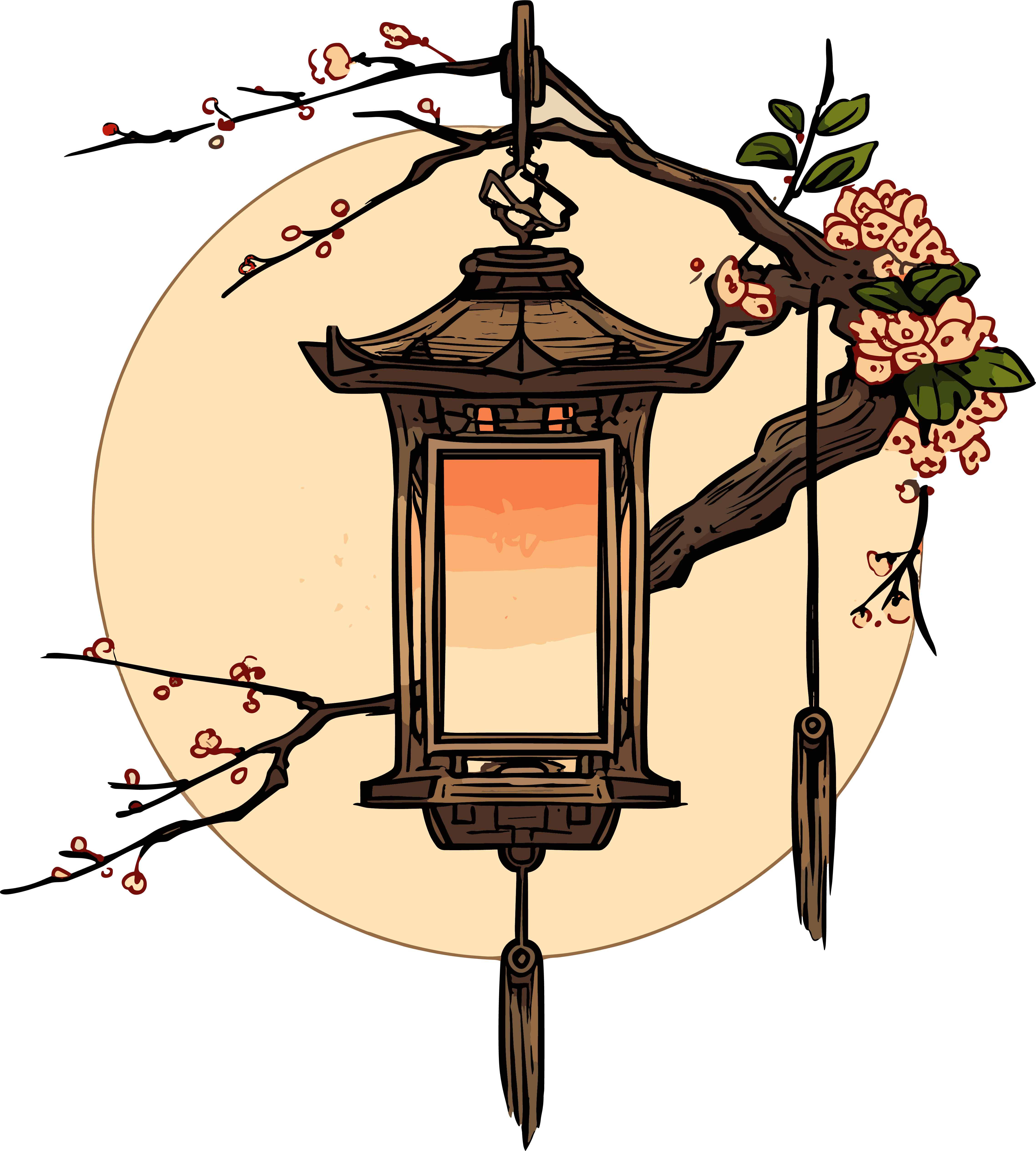 Chinese lantern decorative lighting materials