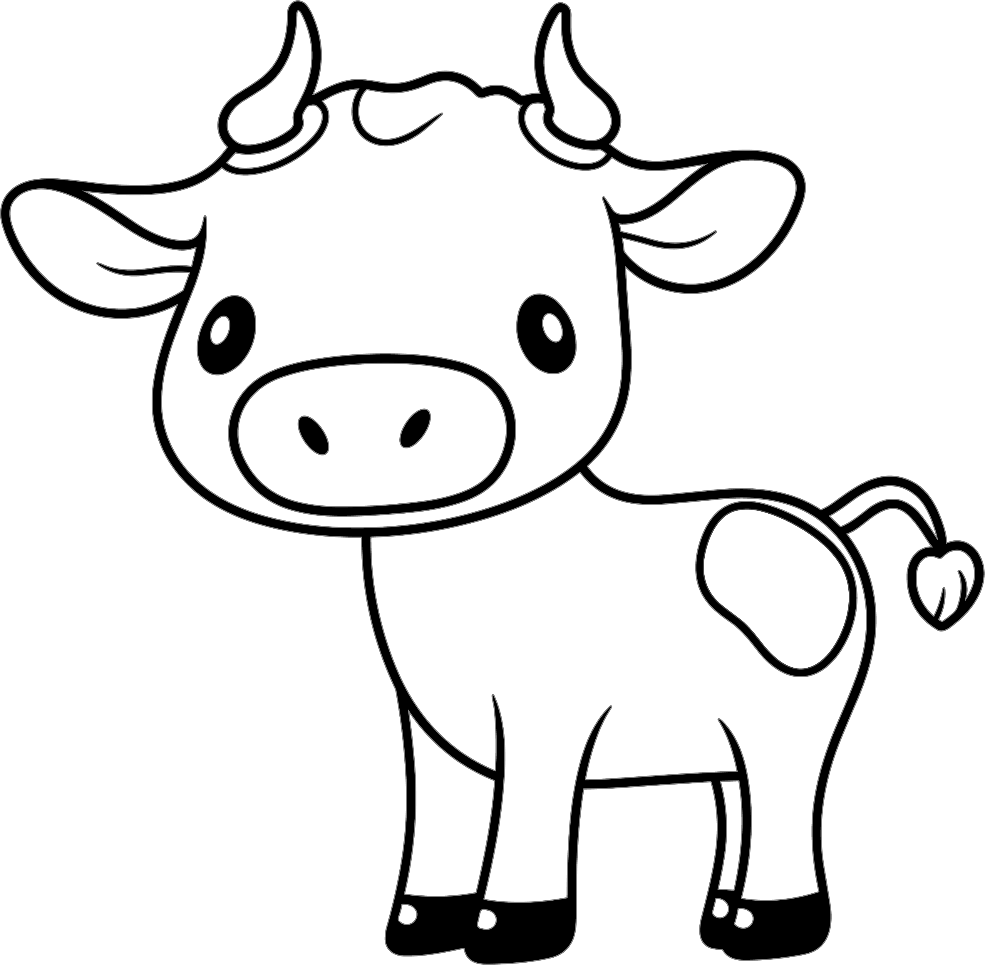 Children's Simple Drawings of the Year of the Ox