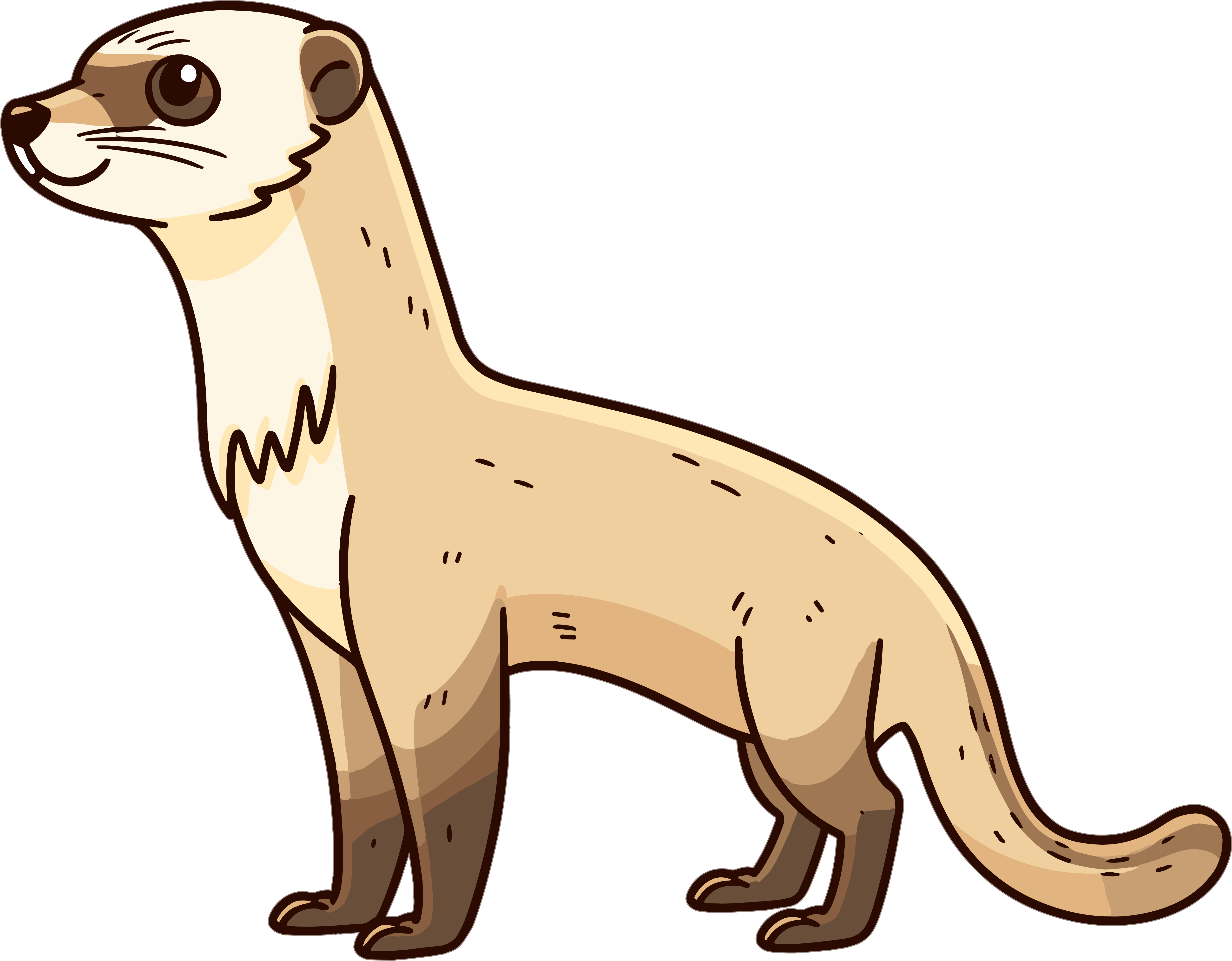 Cartoon animal hand-drawn materials